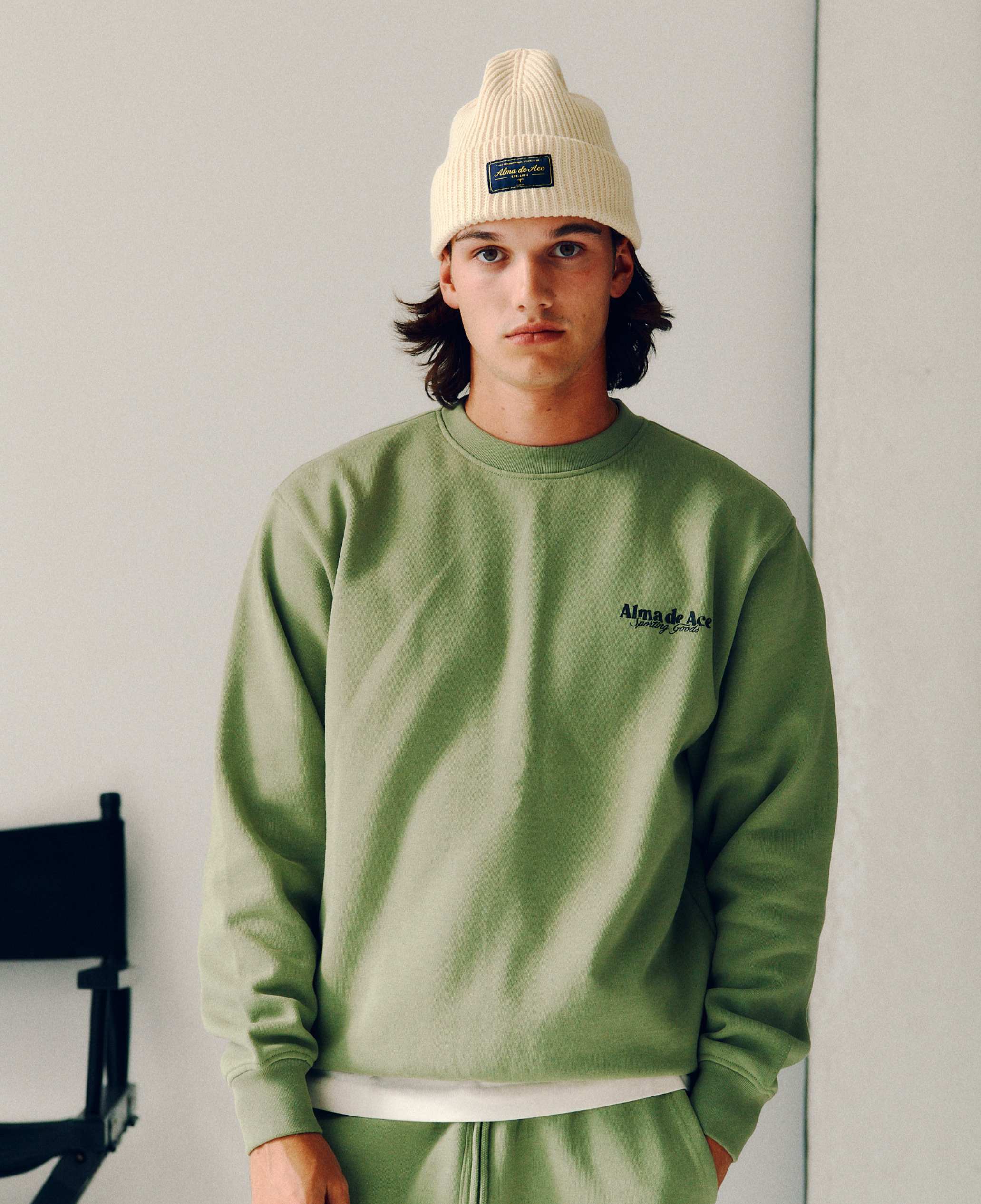 Alma De Ace Sporting Goods Light Green Sweatshirt
