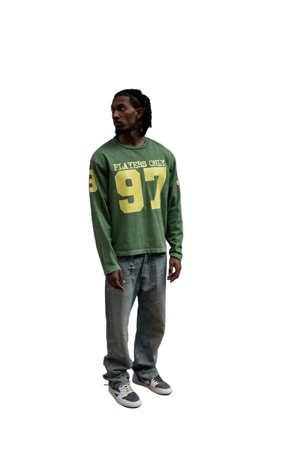 Players Only Jersey L/S Washed Green T-Shirt