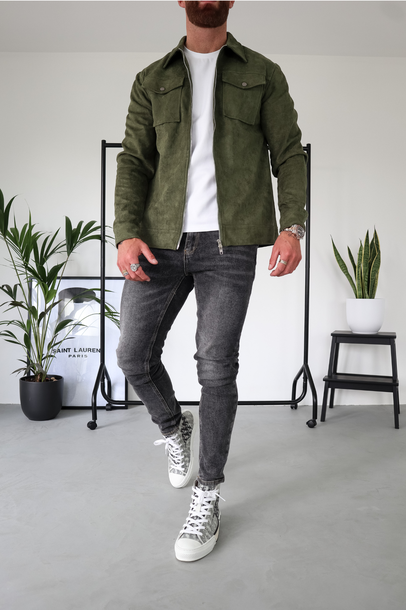 CAPO Suede Olive Jacket
