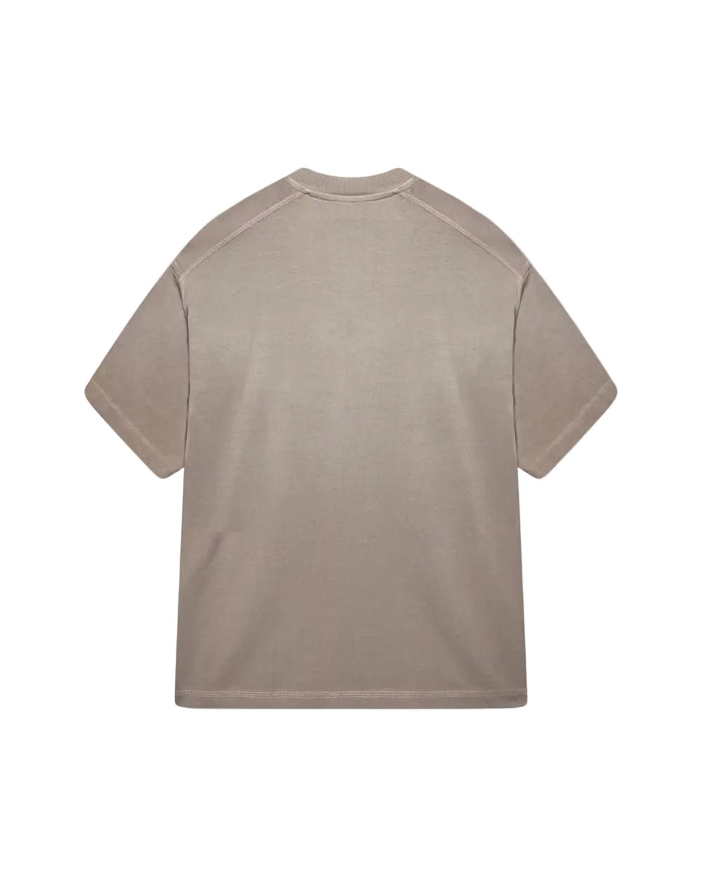 Back view of Kaizen Market Blank Heavyweight Fade Out Mocha T-shirt
