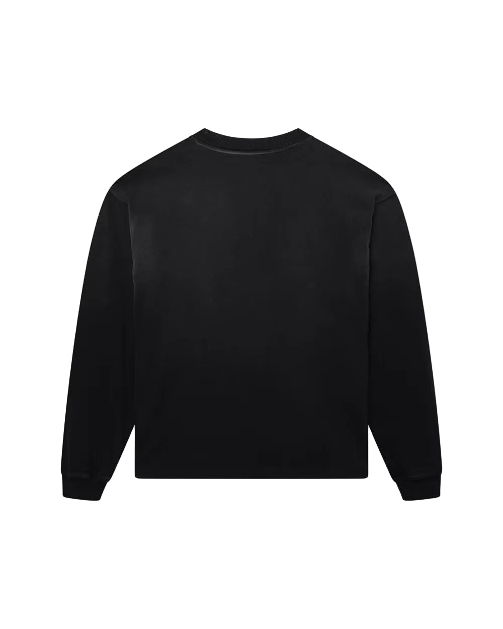 Back view of Kaizen Market Blank Heavyweight Fade Out Black T-shirts