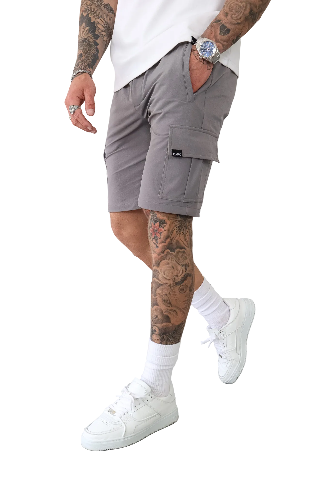 CAPO Utility Cargo Steel Grey Shorts