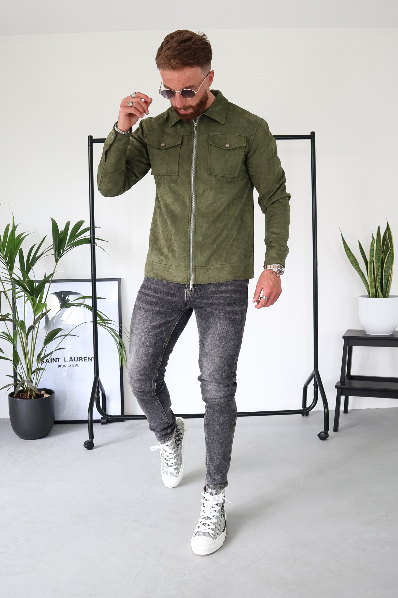 CAPO Suede Olive Jacket