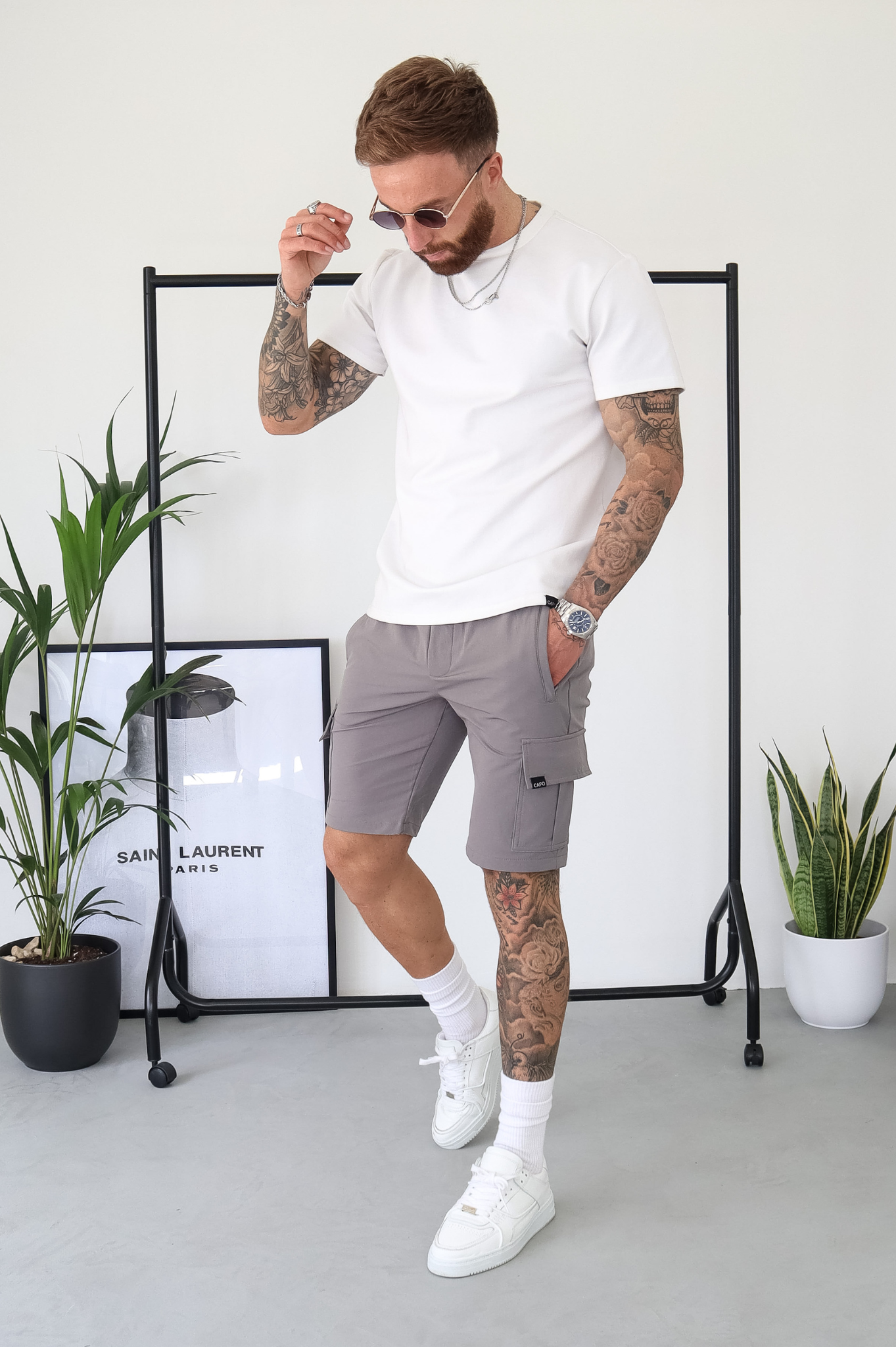 CAPO Utility Cargo Steel Grey Shorts