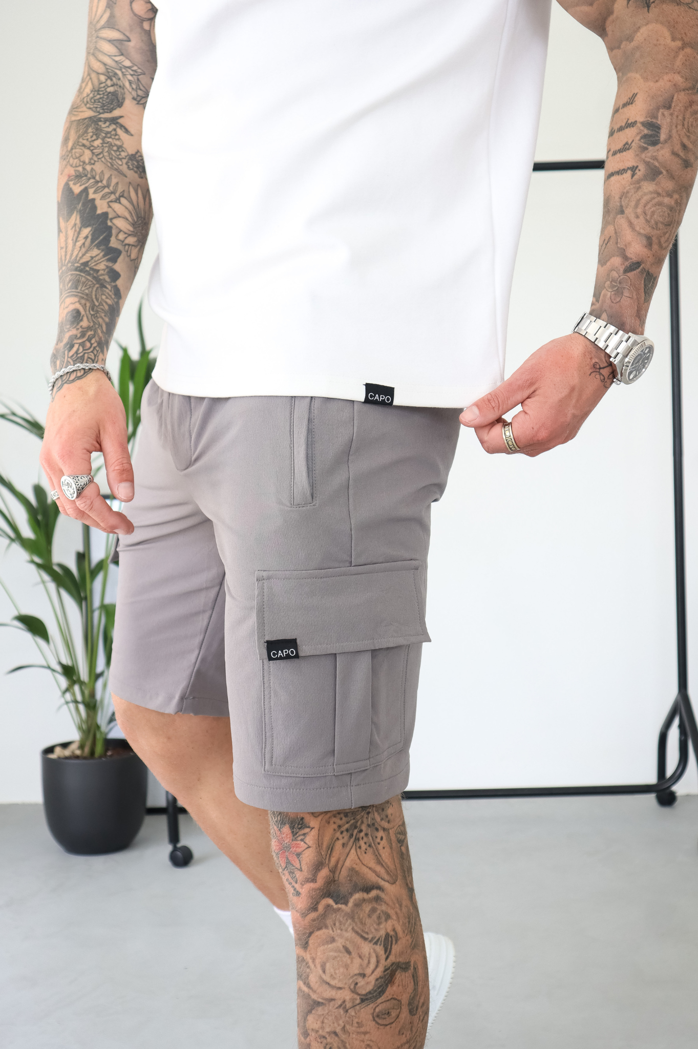 CAPO Utility Cargo Steel Grey Shorts