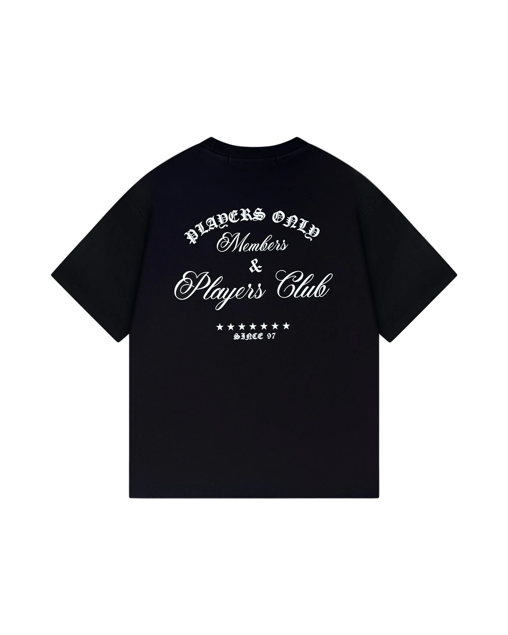 Players Only Embroidered Black T-Shirt