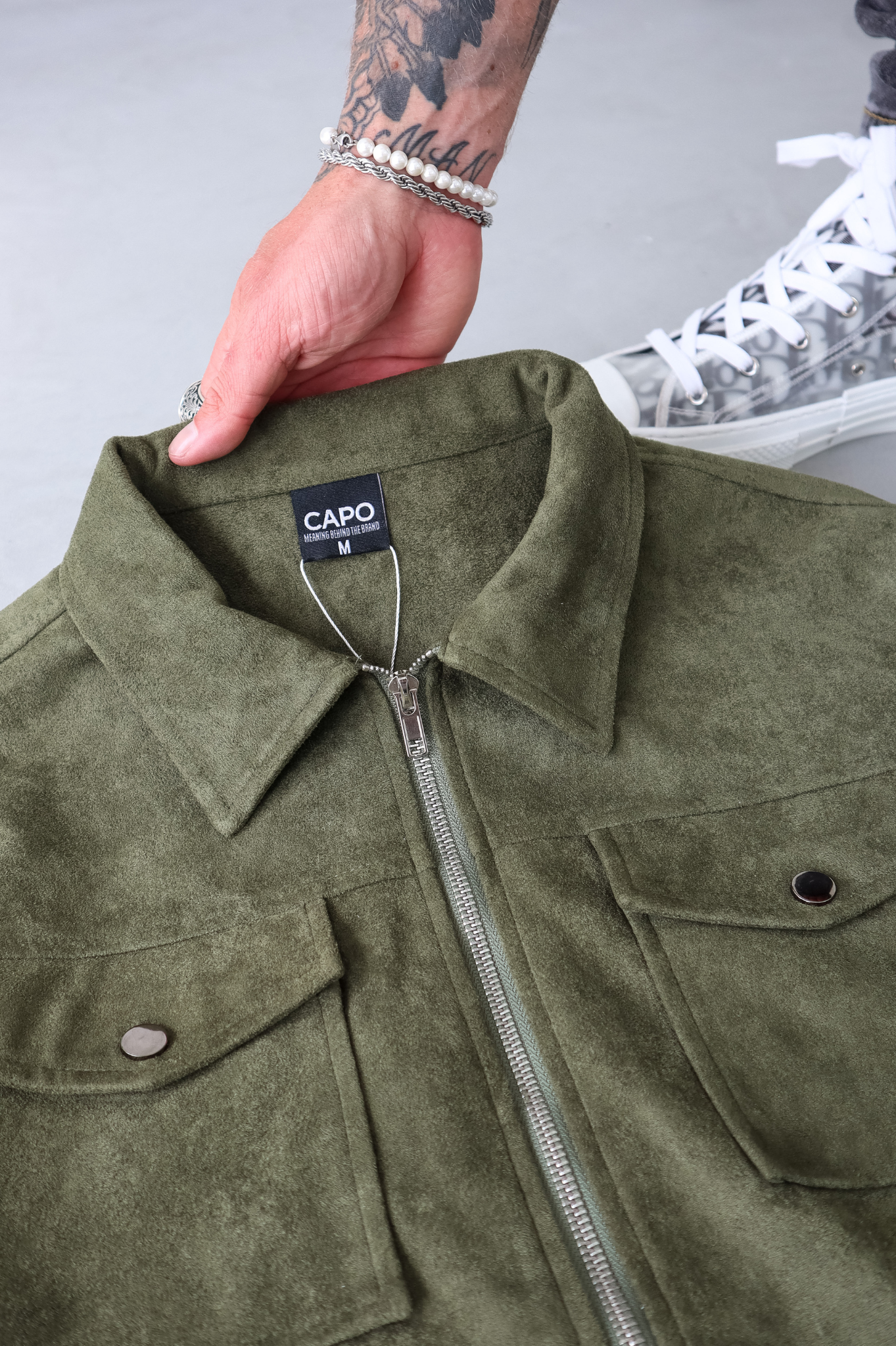 CAPO Suede Olive Jacket
