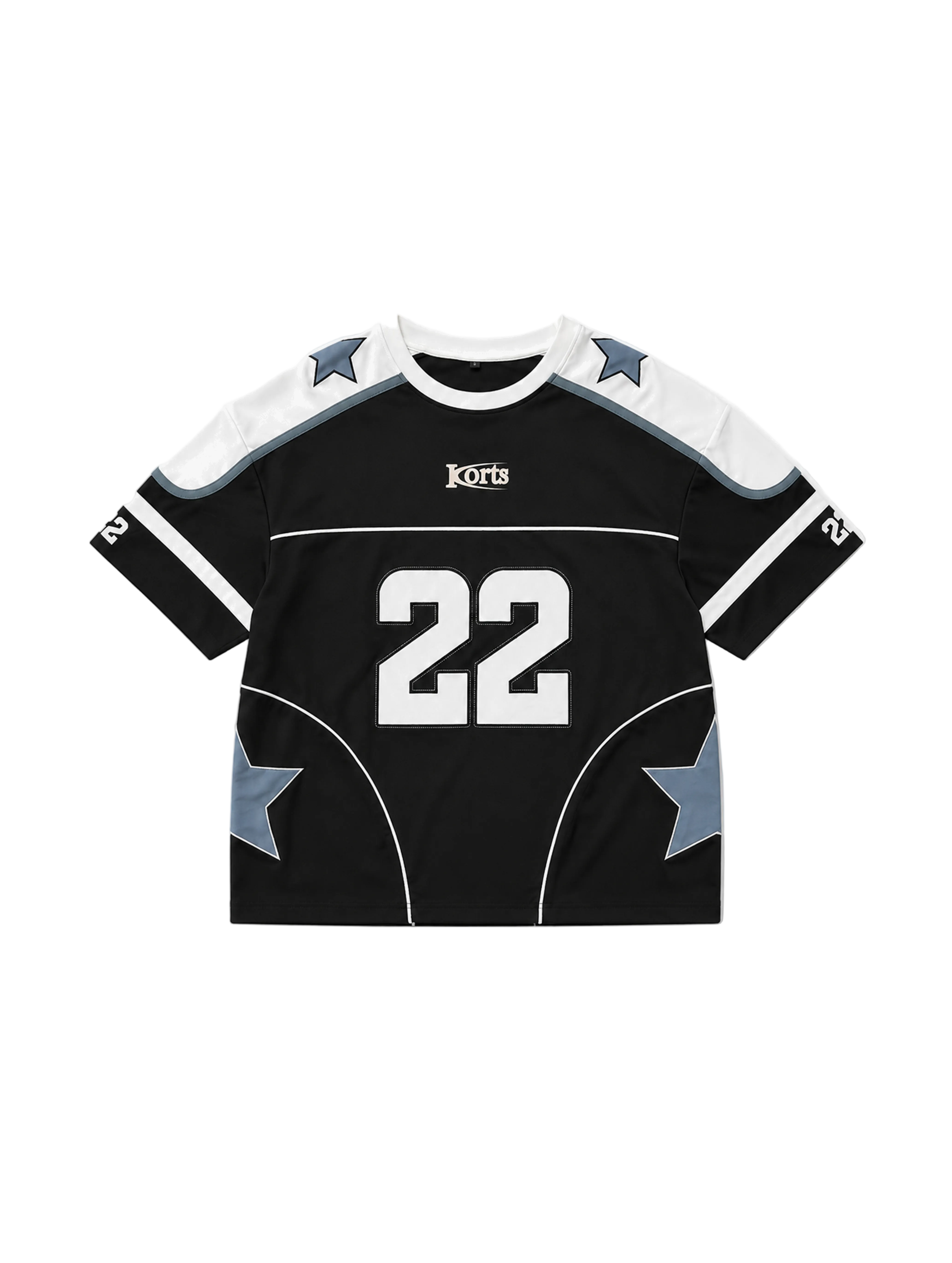 Front view of kortsiide Arenas Jersey Black T-Shirt