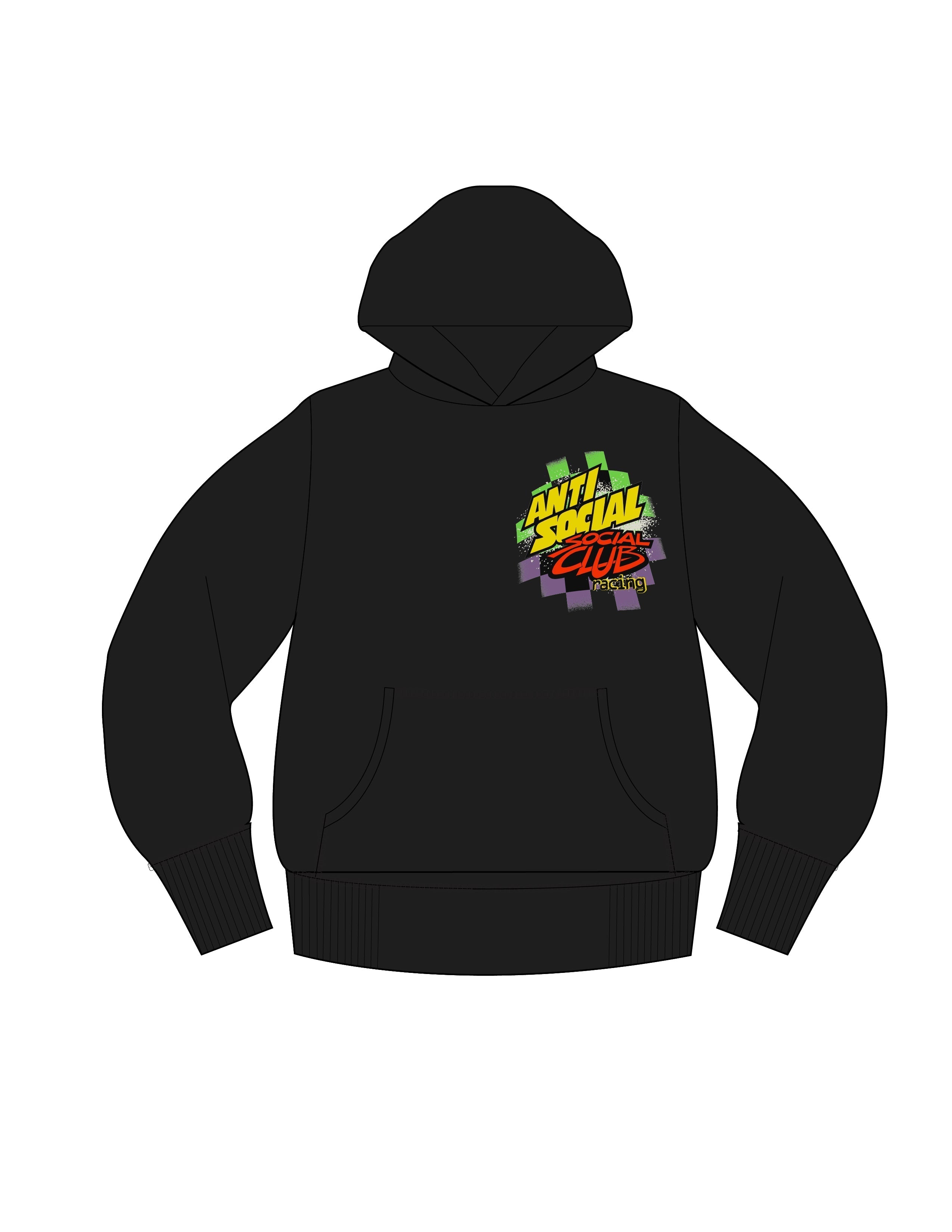 Anti Social Social Club Artic Snowmobile Black Hoodie | ASSCHOL25HD011