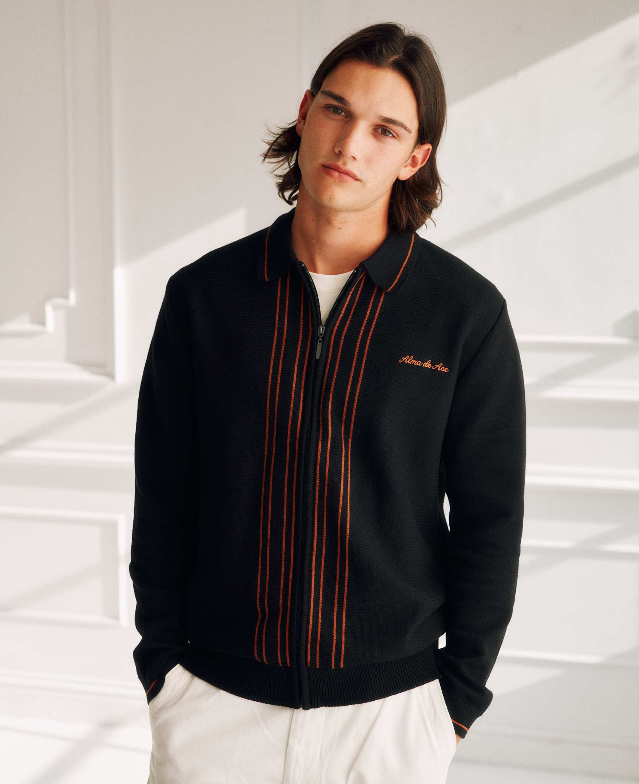 Alma De Ace Zela Knitted Black Jacket | BL-ZE-JA-17-M