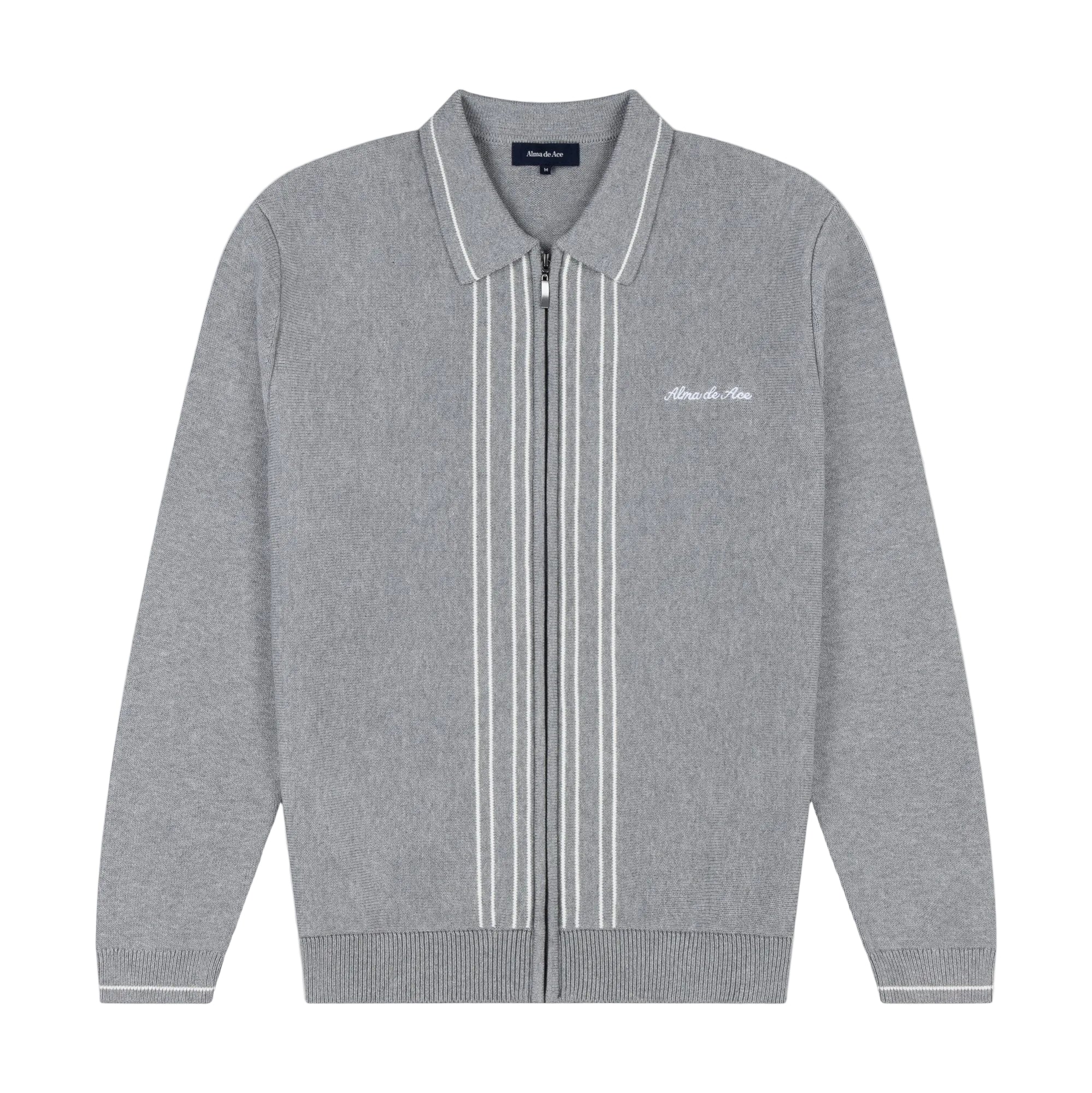 Alma De Ace Zela Knitted Grey Jacket