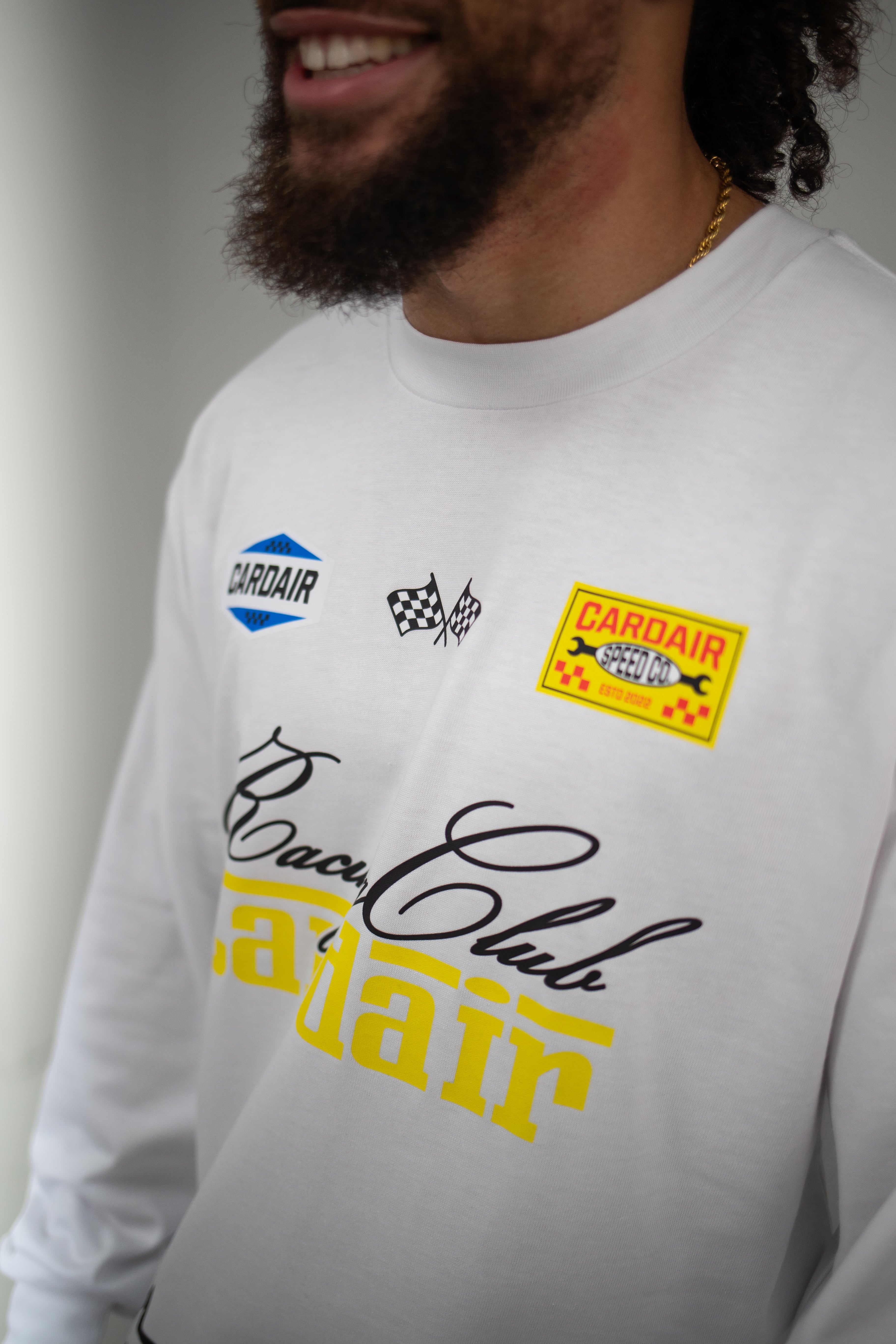 Cardair Racing Club L/S White T-Shirt