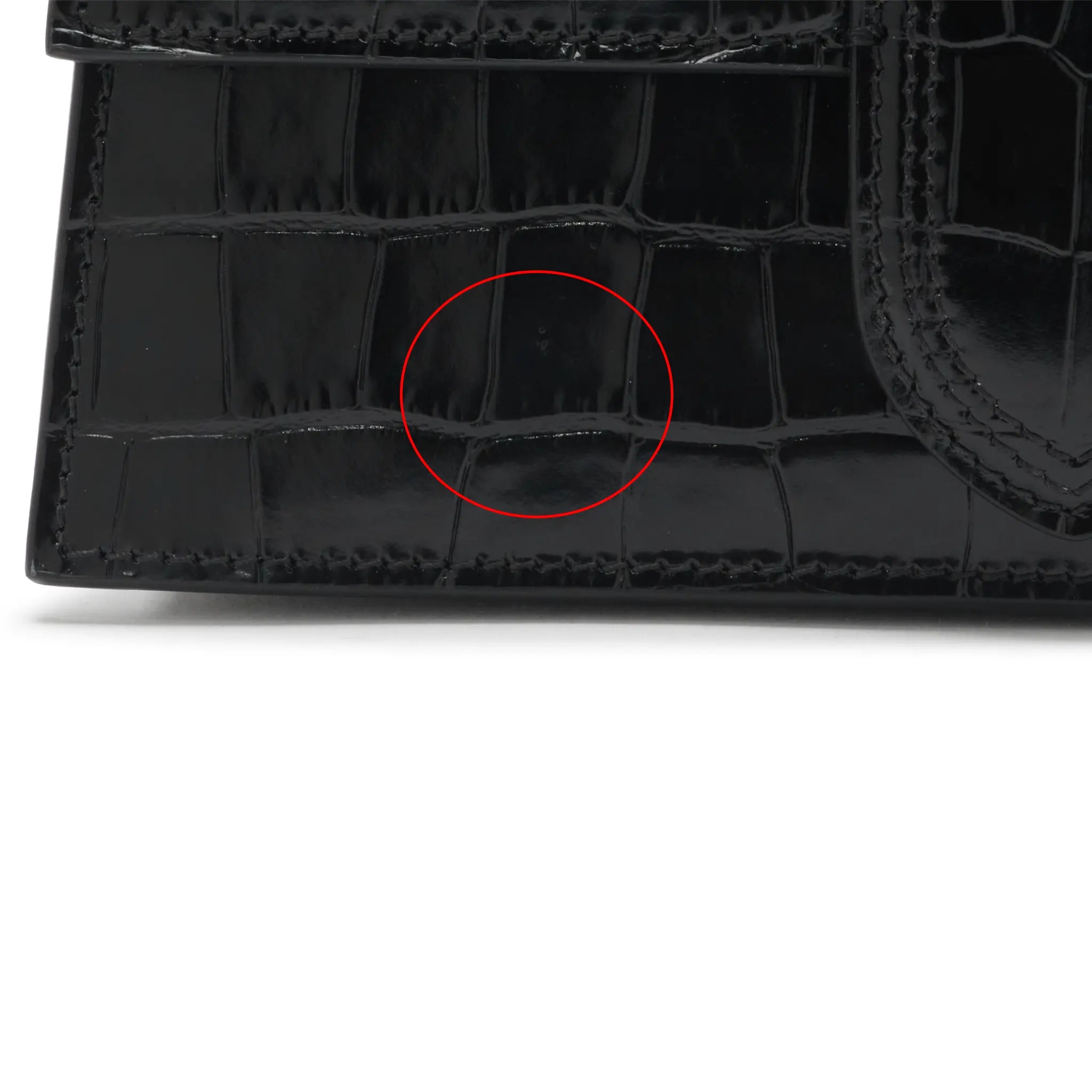 Jacquemus Large Bambino Black Crocodile Crossbody Bag (Minor Scratch)