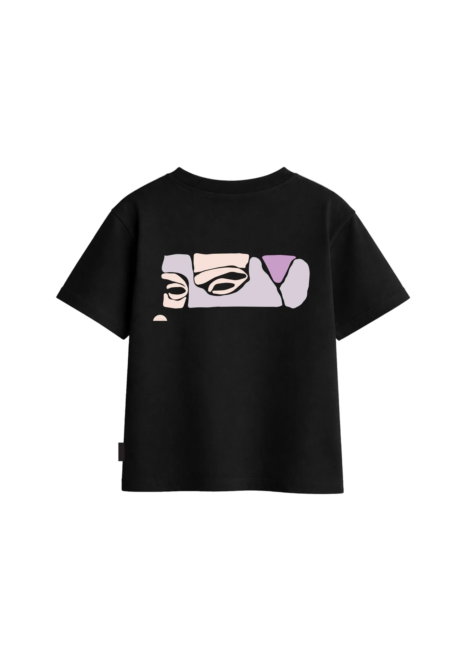 Back view of Irasuto Studios Bish Black Kids T-shirt