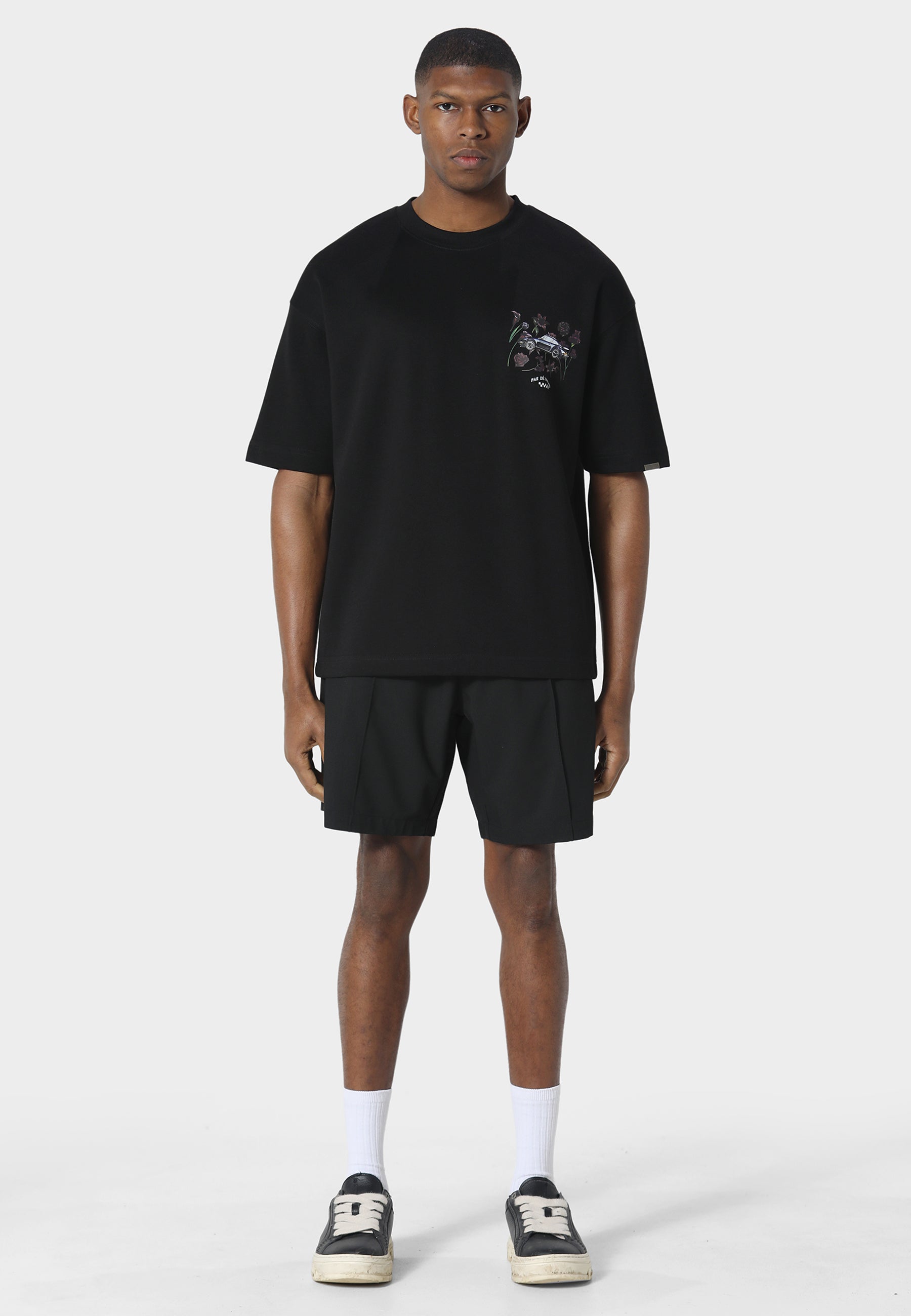 Pas De Monaco Bloom Torque Black T-Shirt