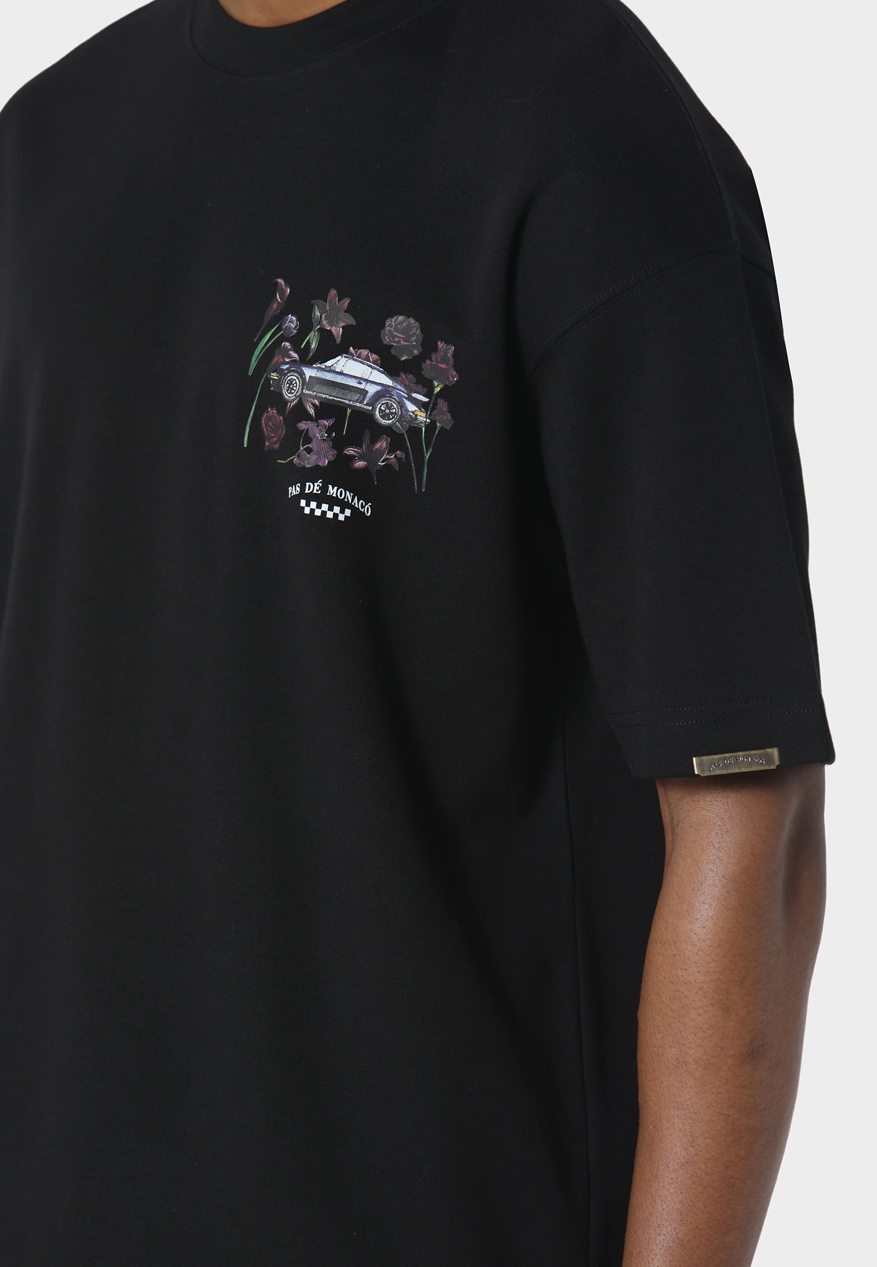 Pas De Monaco Bloom Torque Black T-Shirt