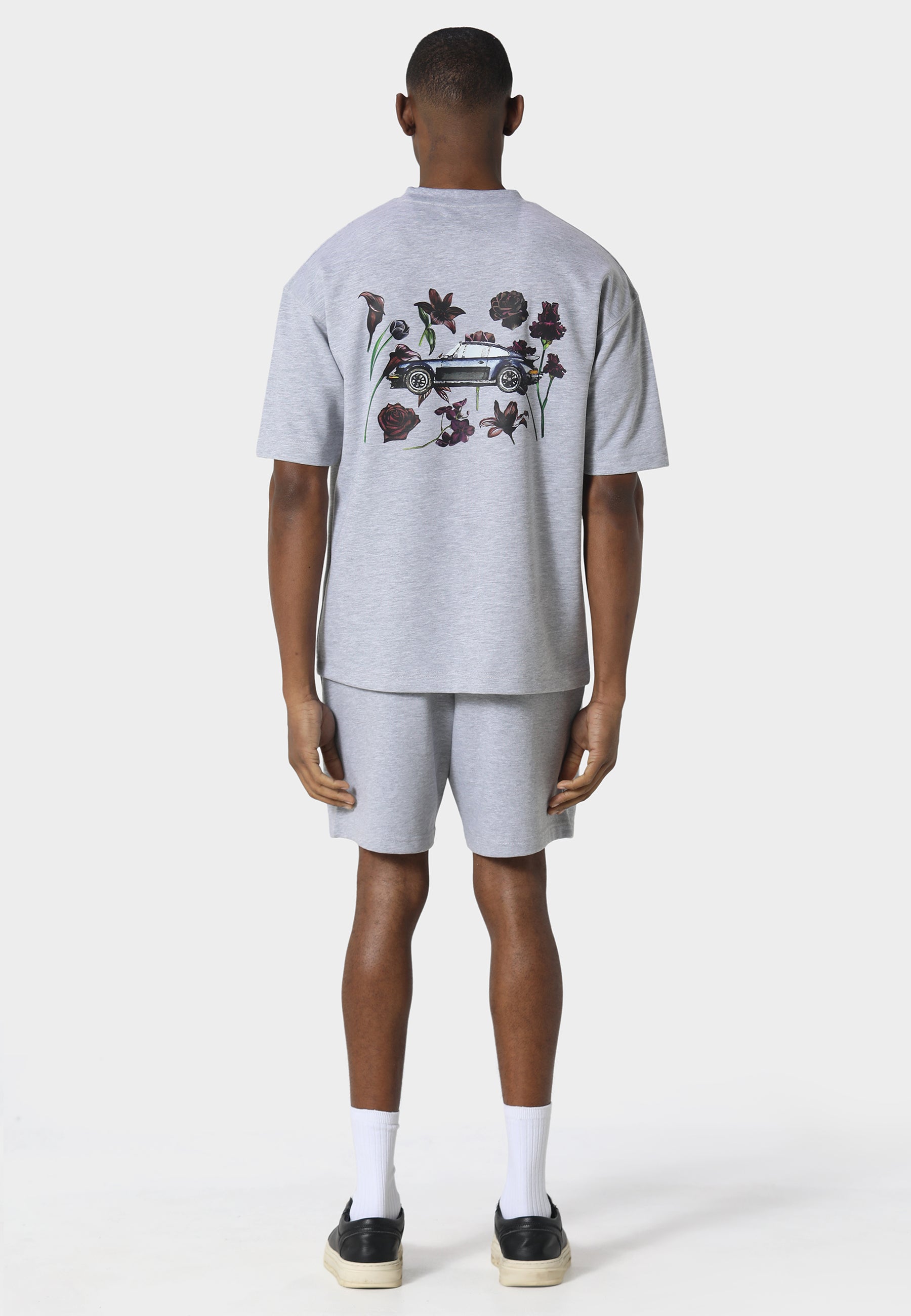 Pas De Monaco Bloom Torque Marl Grey T-Shirt