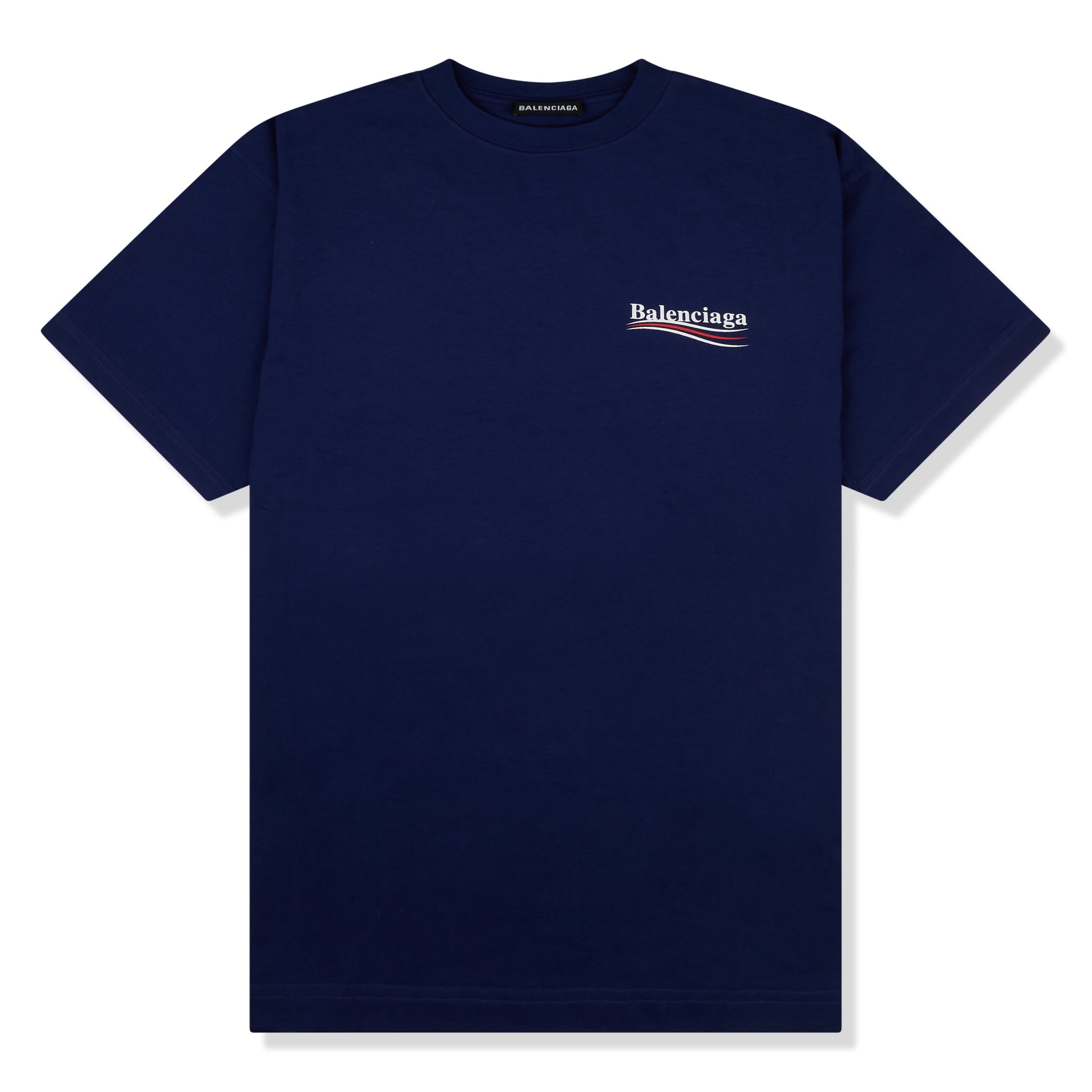 Preloved - Balenciaga Political Oversized Pacific Blue T Shirt