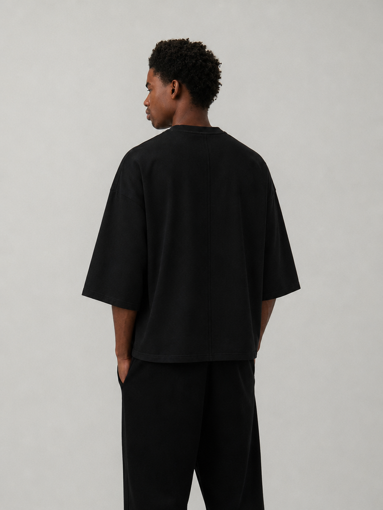 Florence Black Crop V2 Black T-Shirt