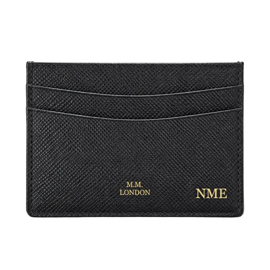 MM London Saffiano Black Card Holder
