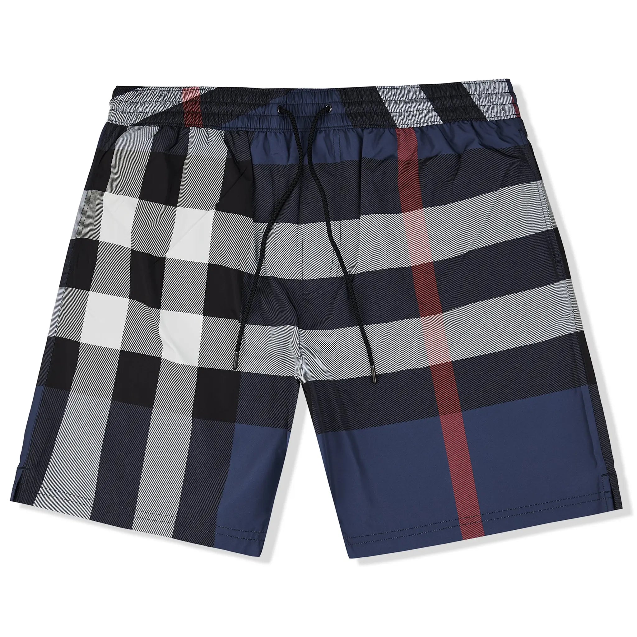Burberry Check Carbon Blue Swim Shorts 8013879