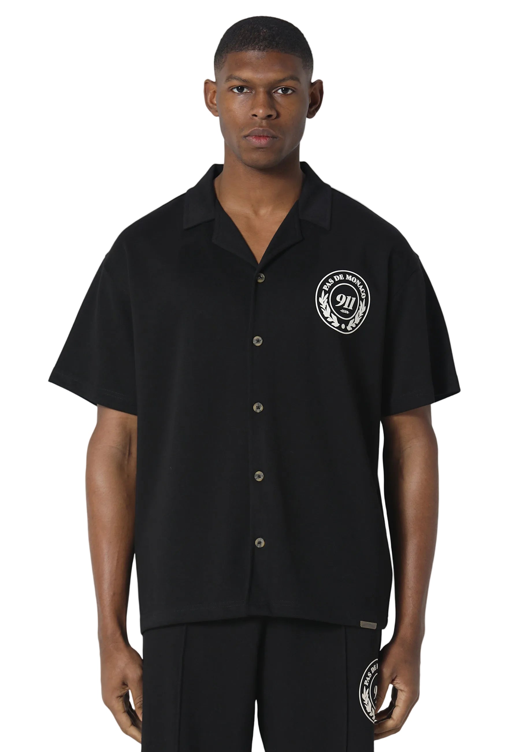 Pas De Monaco Carerra Line Black Shirt