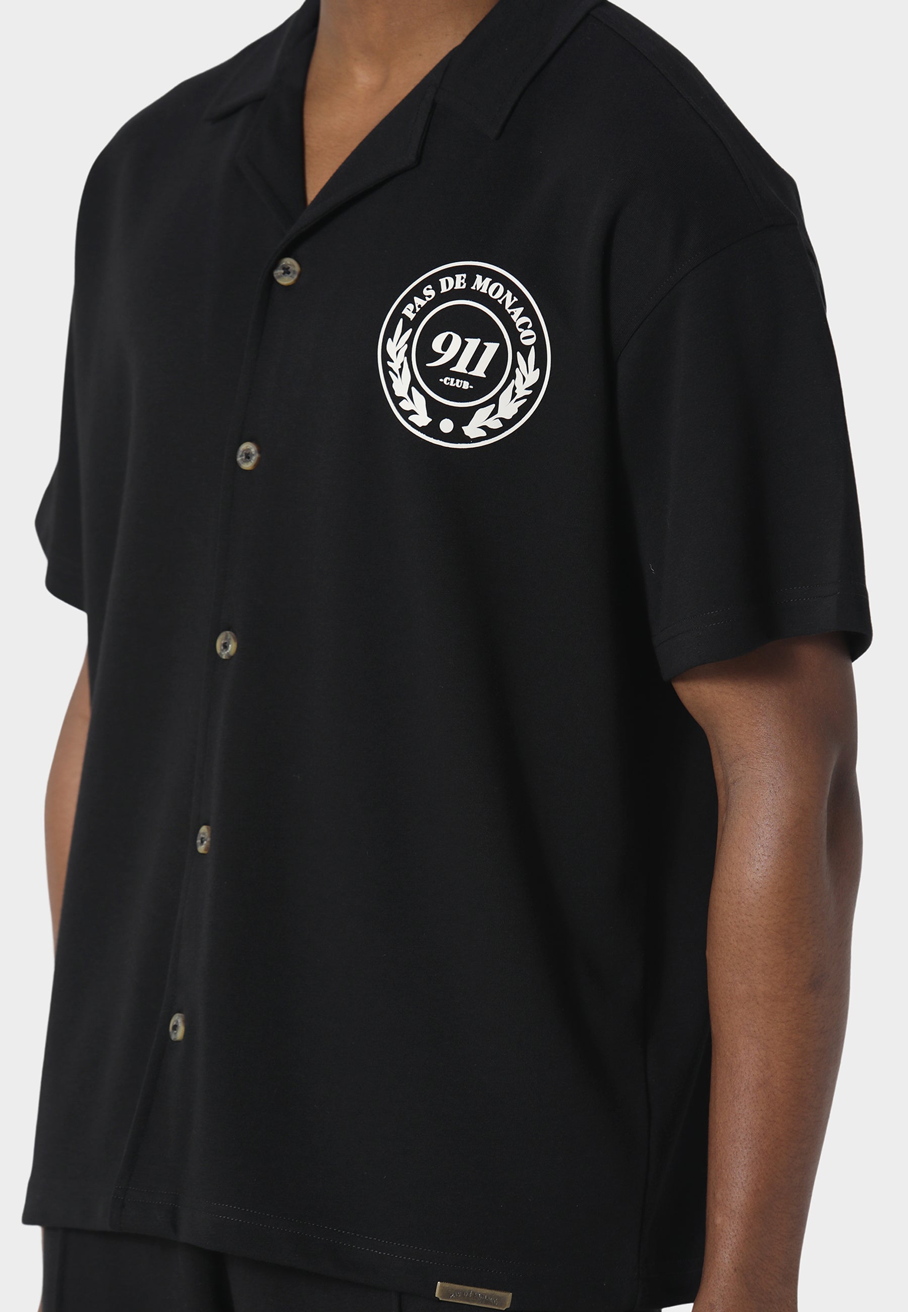 Pas De Monaco Carerra Line Black Shirt