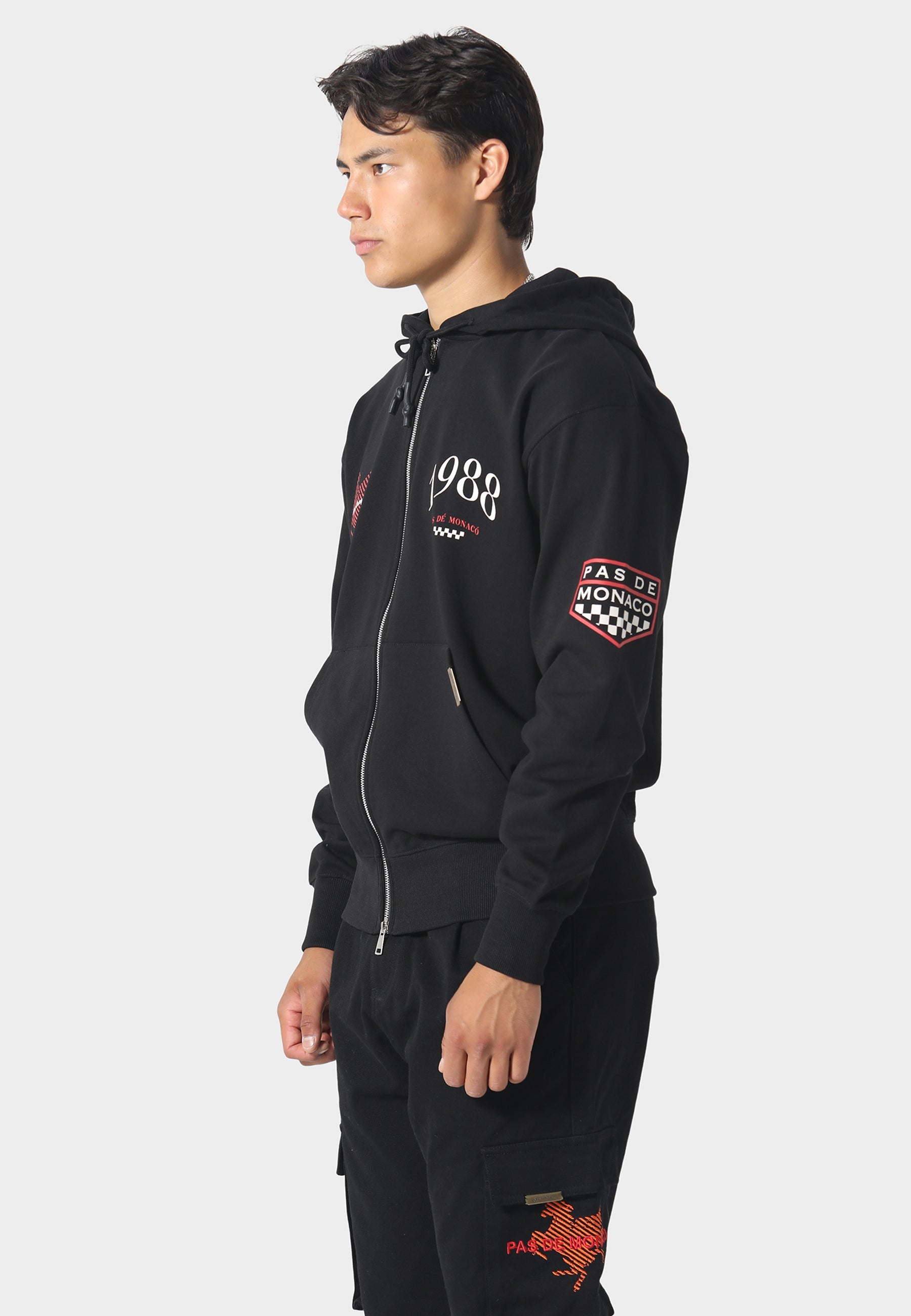Pas De Monaco Circuit Black Hoodie