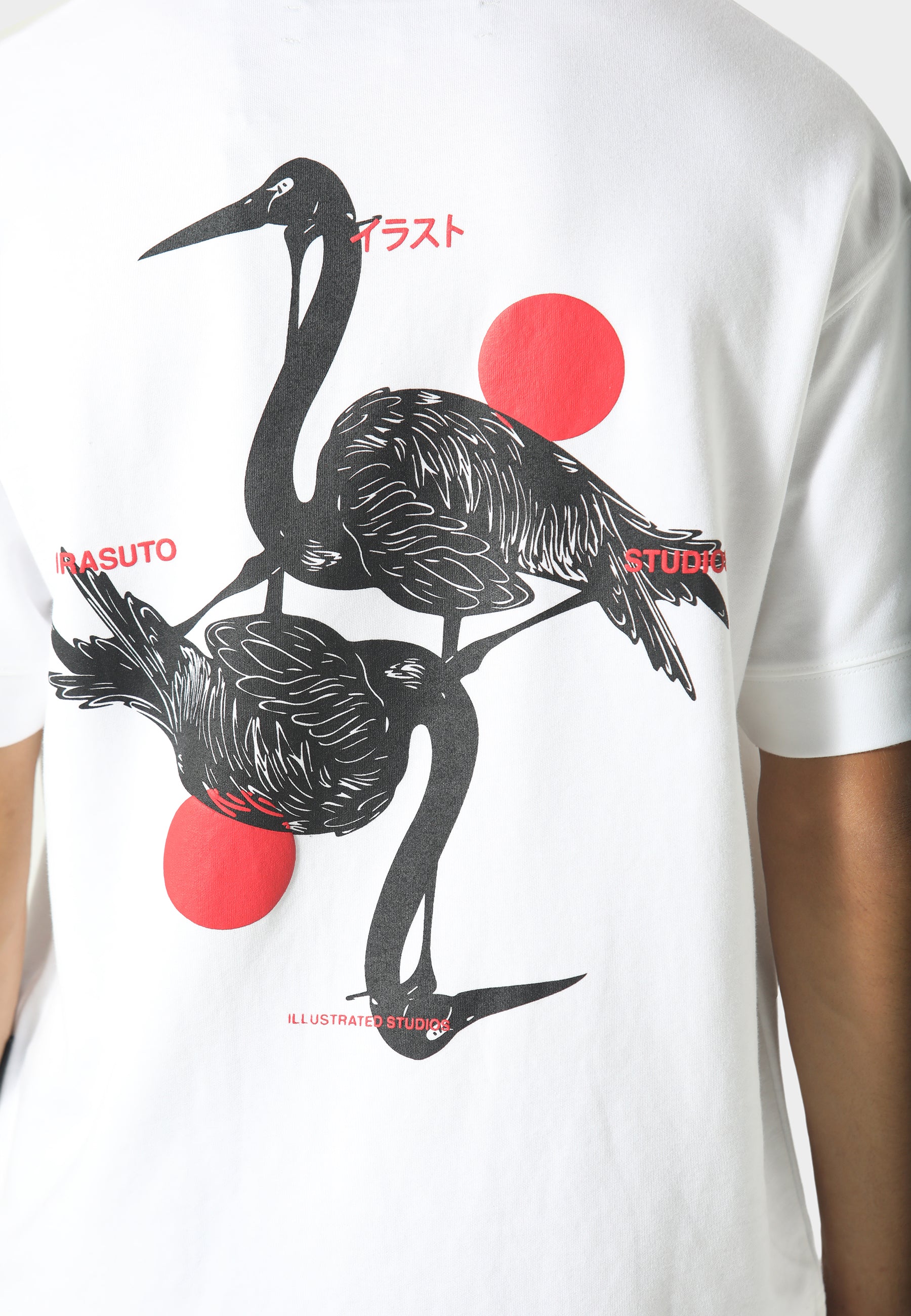 Irasuto Studios Crane White T-Shirt