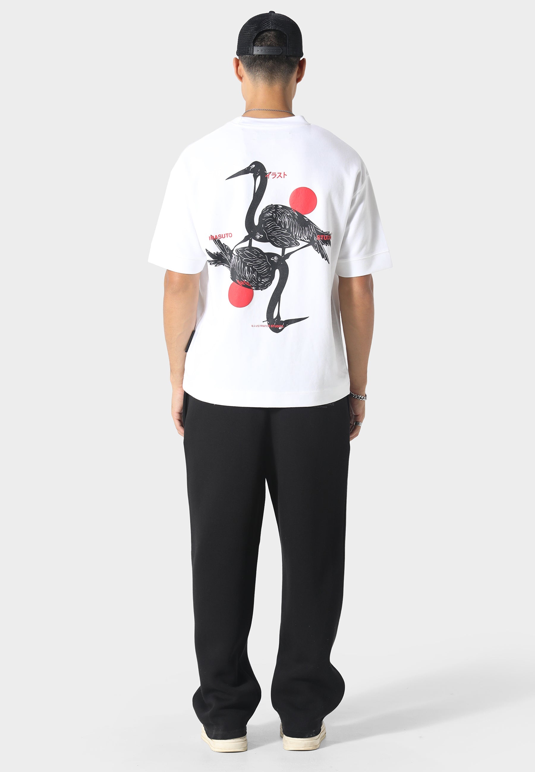Irasuto Studios Crane White T-Shirt