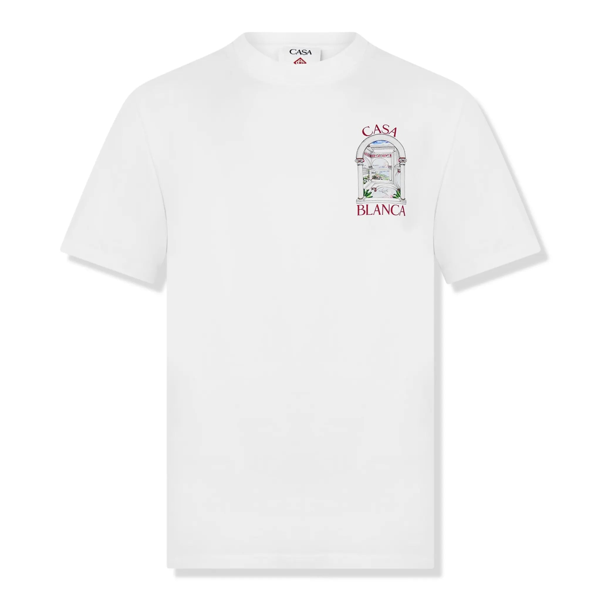 Casablanca Le Passage White T Shirt | MPS25-JTS-001-07 Casablanca Le Passage White T Shirt | MPS25-JTS-001-07