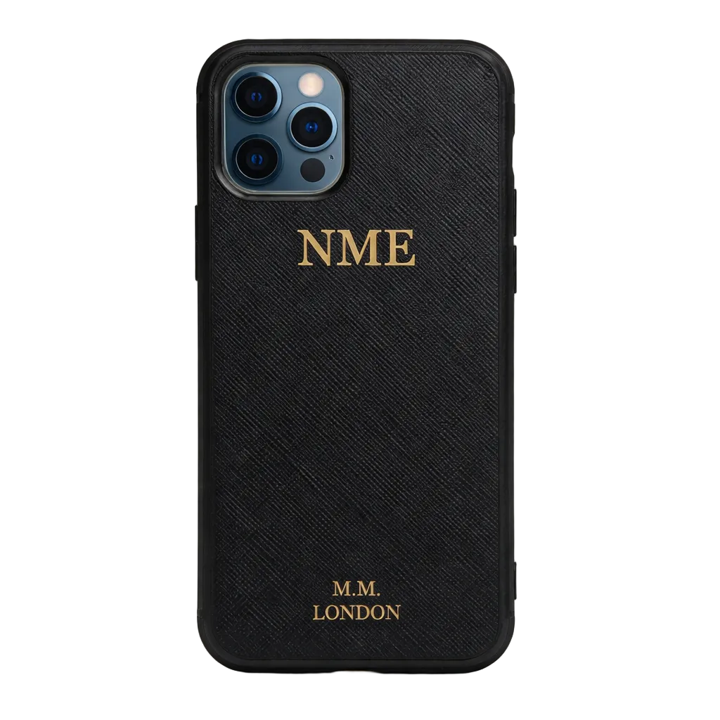 MM London Universal Saffiano Black iPhone Case