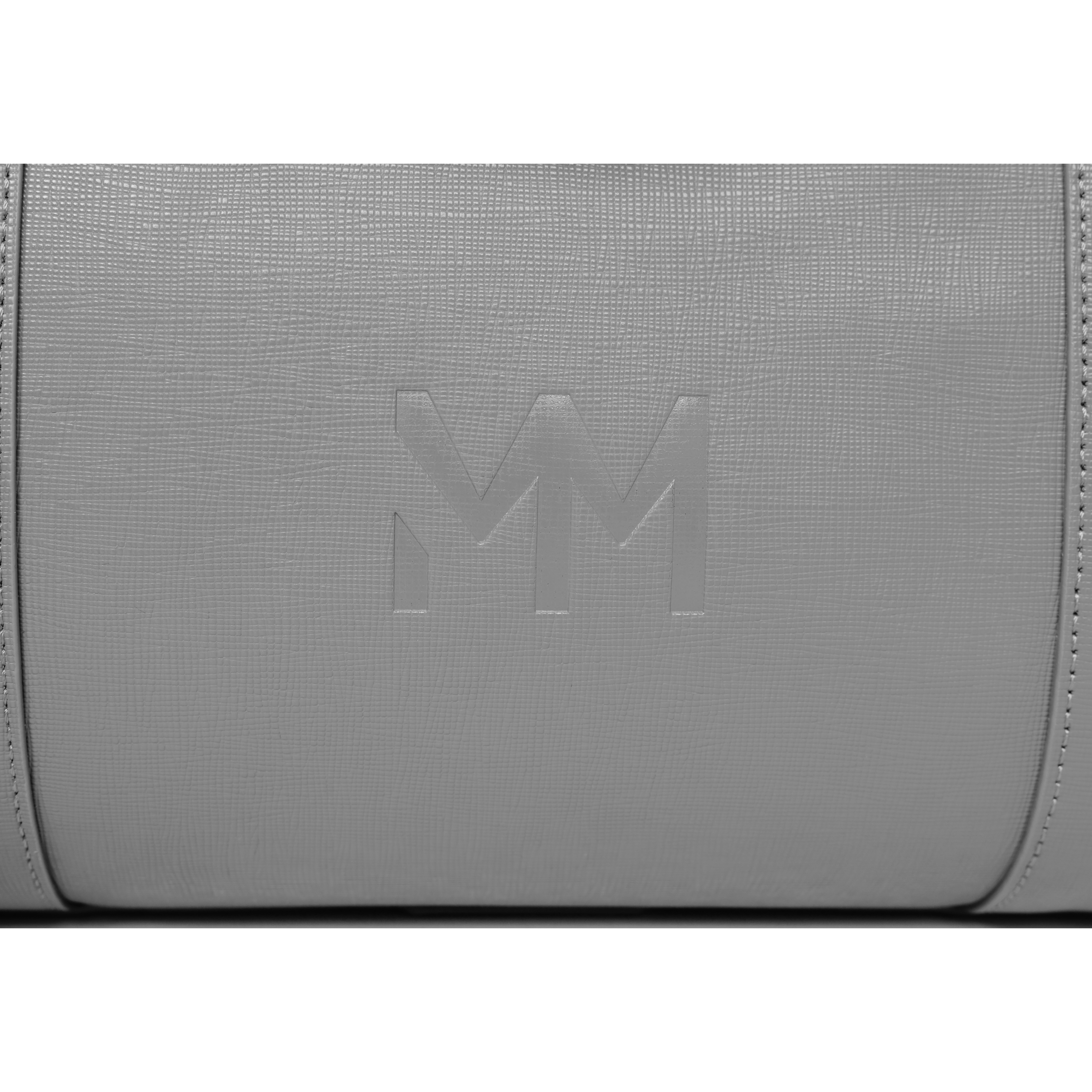 MM London Nardo Saffiano Grey Duffel Bag