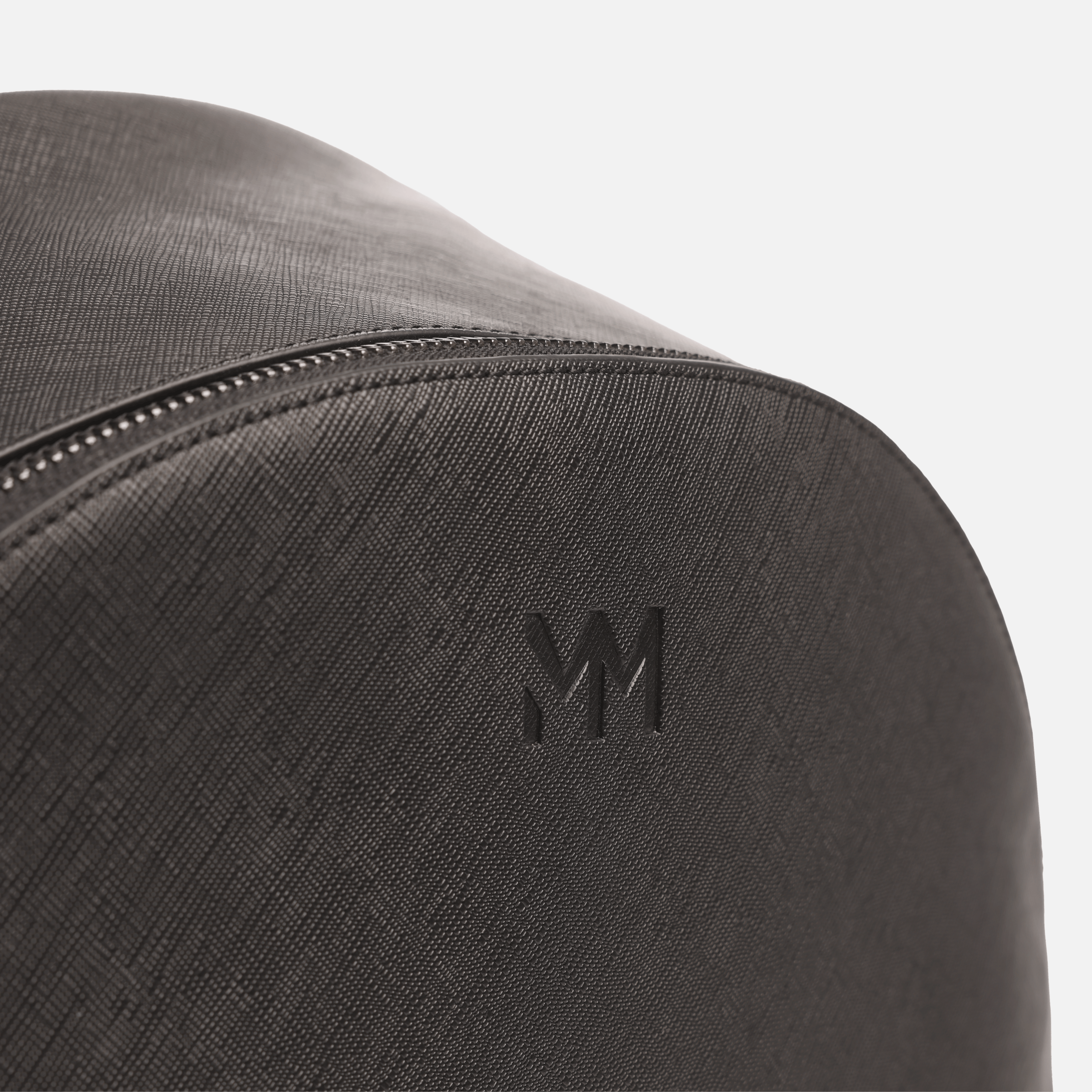 MM London Nardo Saffiano Leather Black Backpack