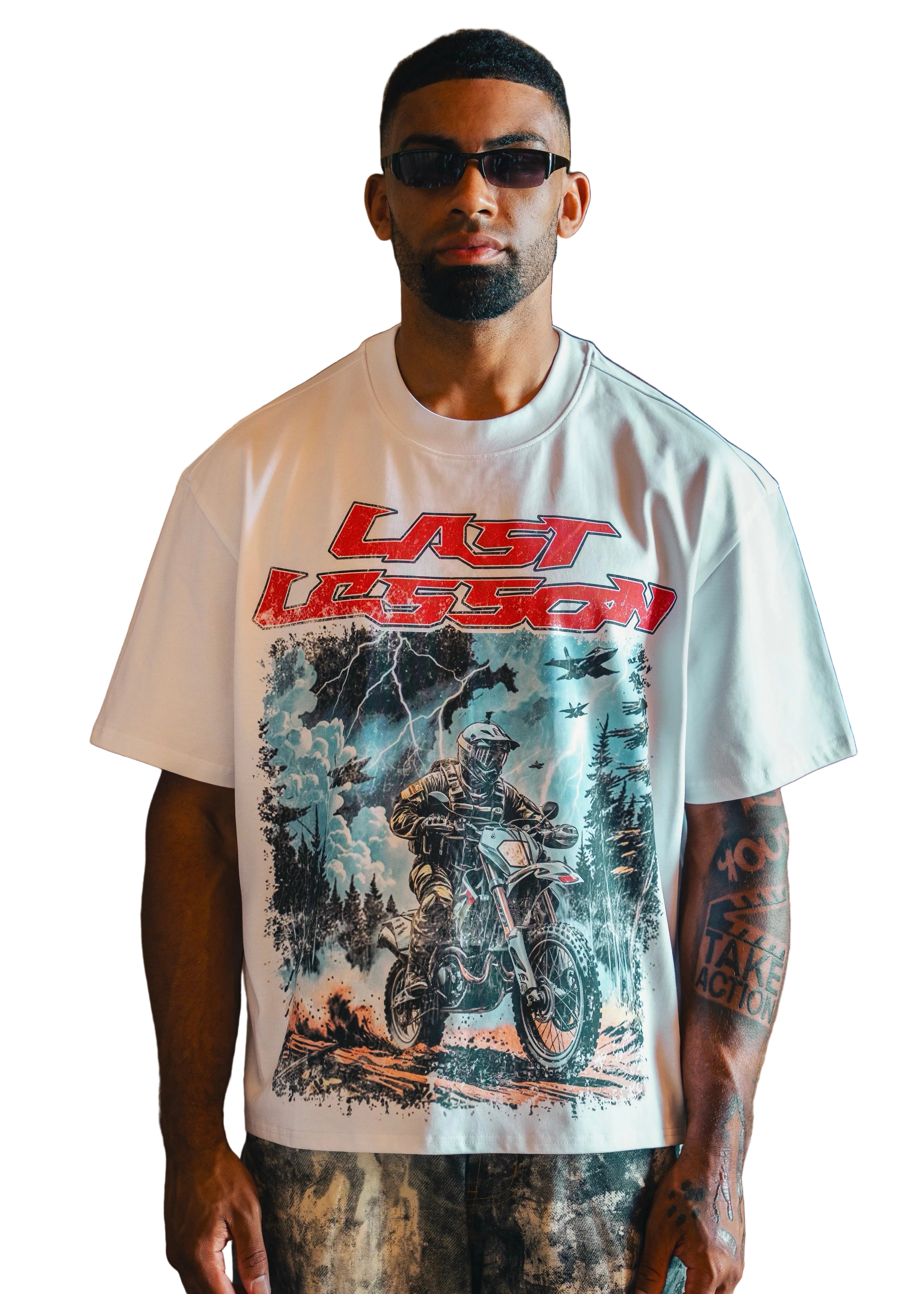 Last Lesson Track White T-Shirt