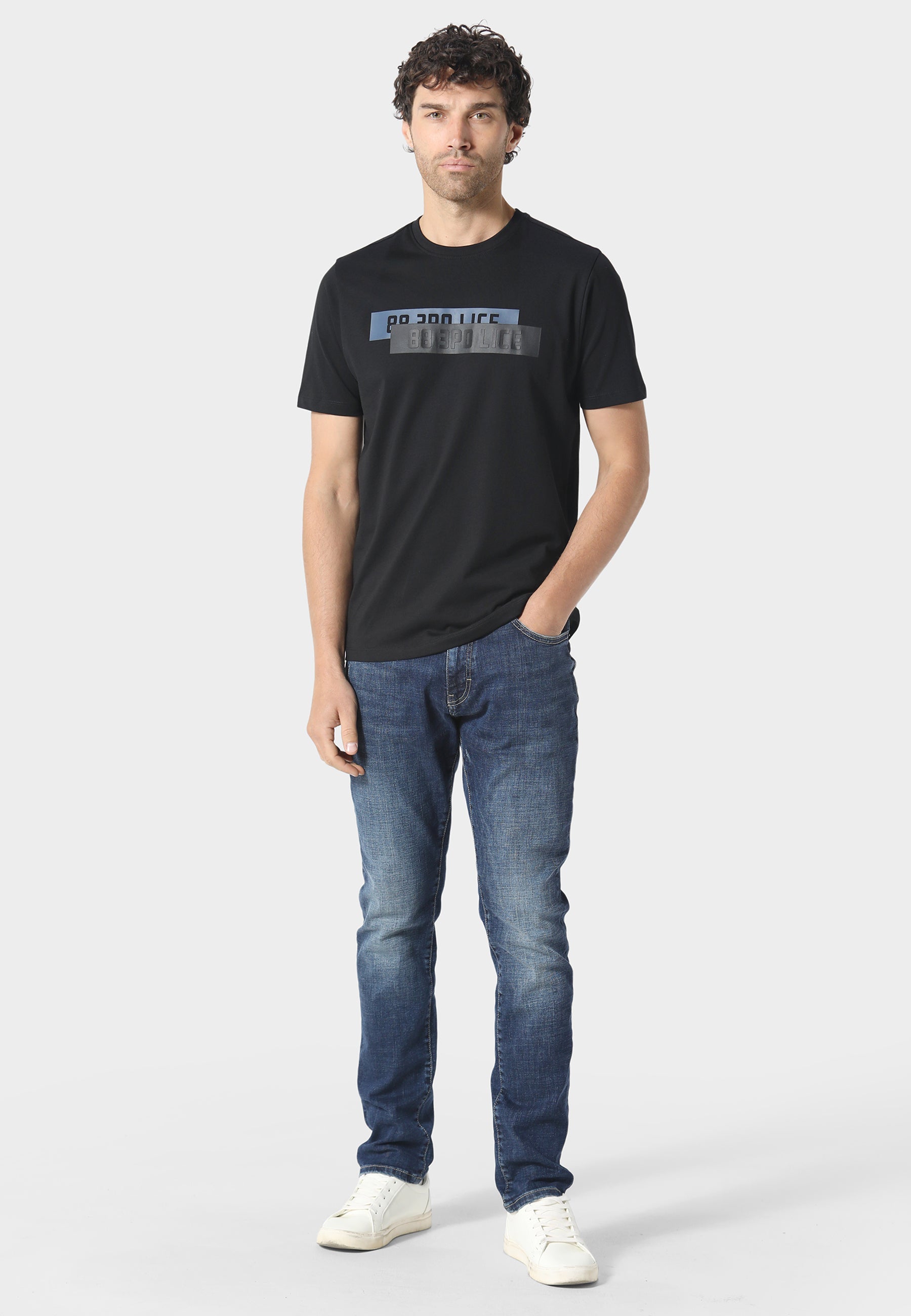 883 Police TODD 1020 Dino Slim Fit Blue Jeans