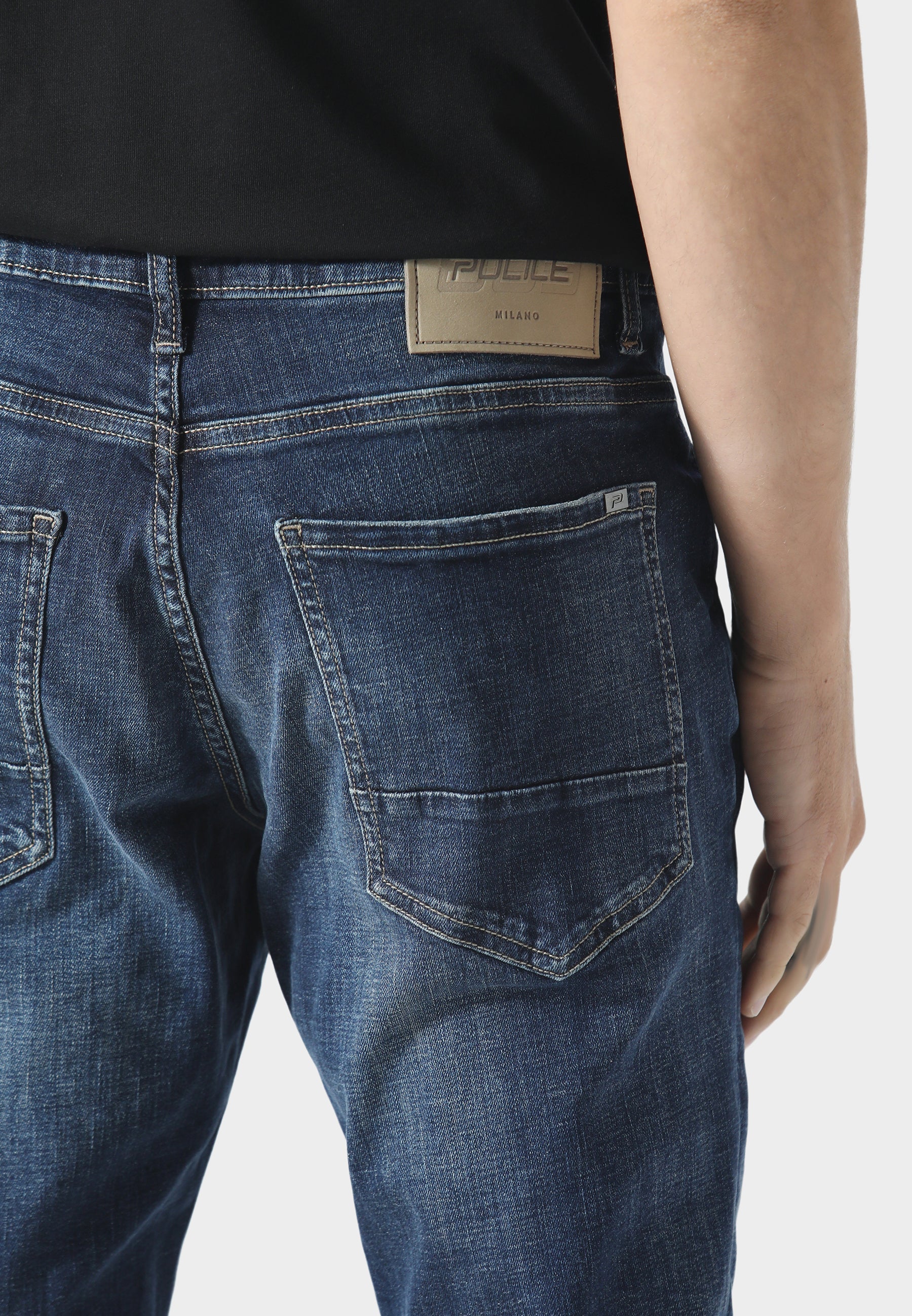 883 Police TODD 1020 Dino Slim Fit Blue Jeans