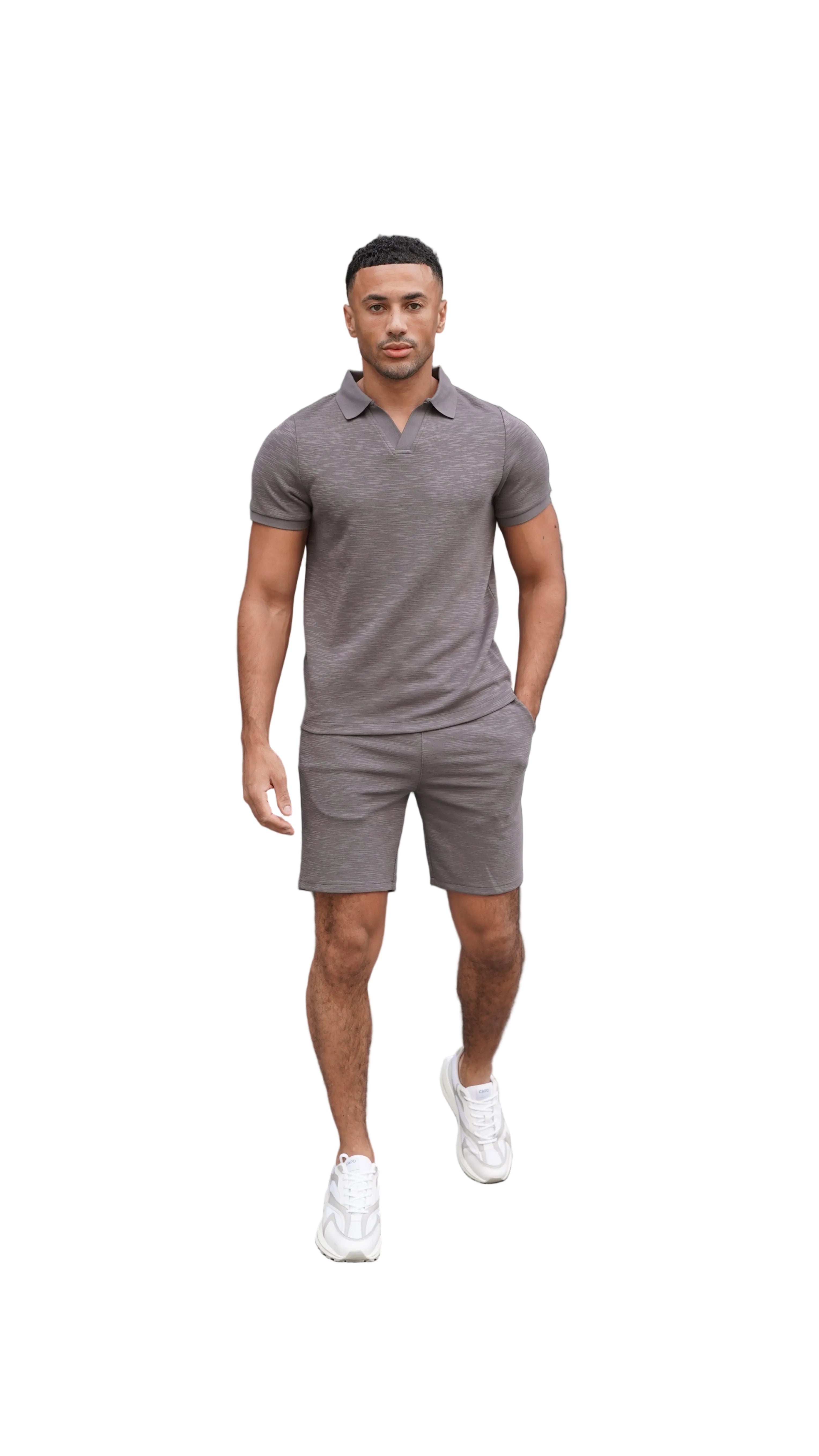 CAPO Jersey Slub Charcoal Shorts