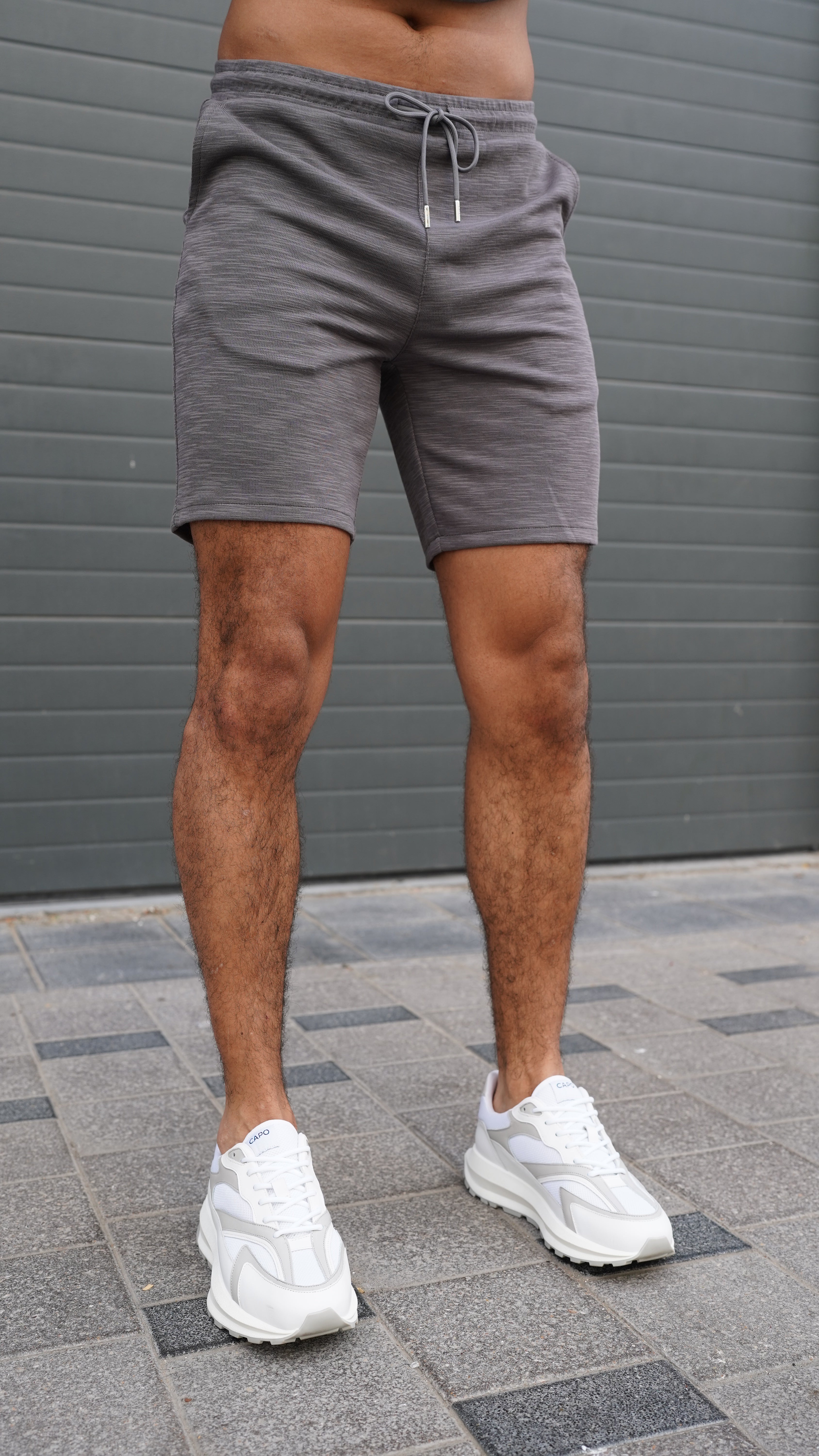 CAPO Jersey Slub Charcoal Shorts