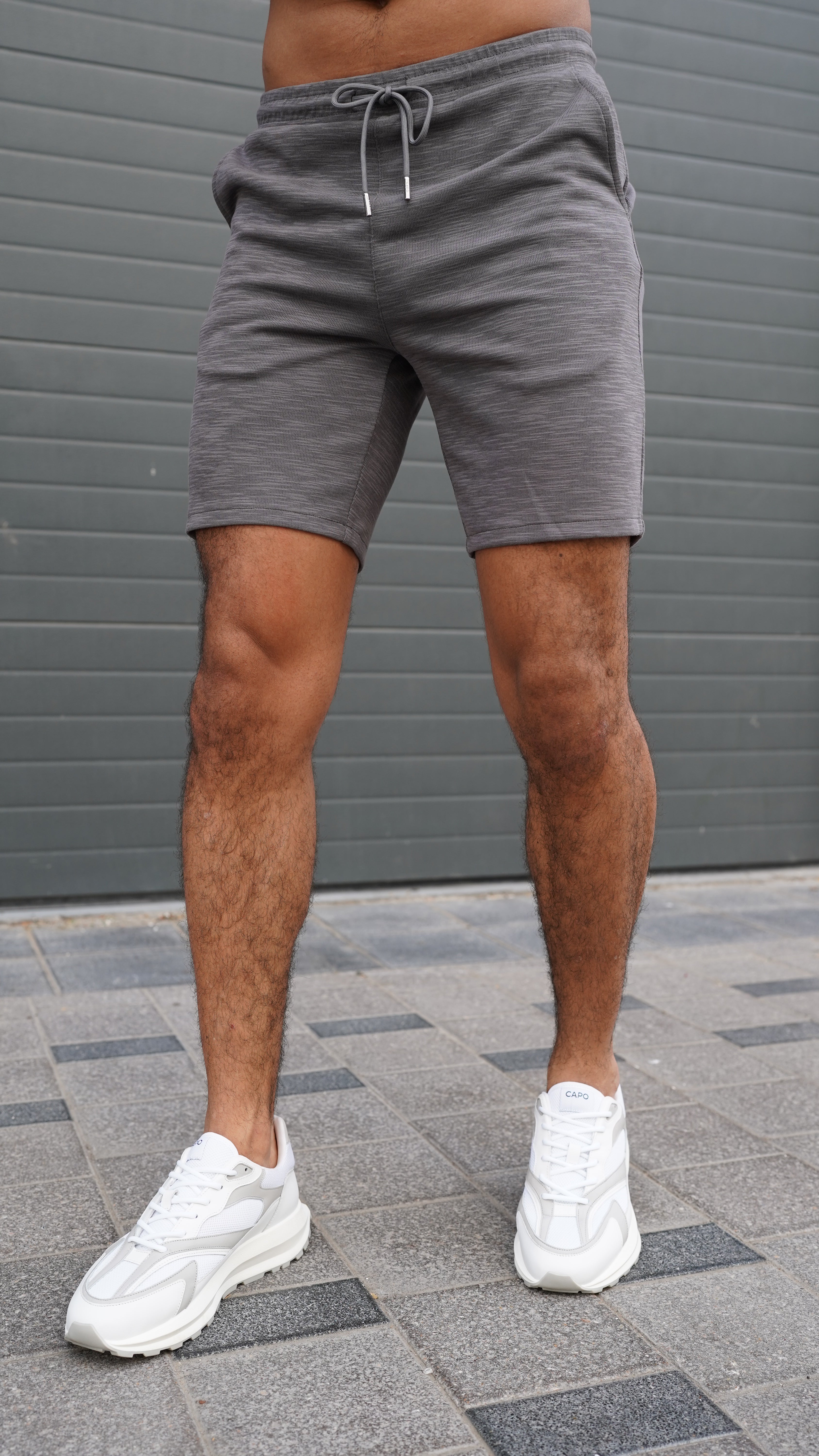 CAPO Jersey Slub Charcoal Shorts