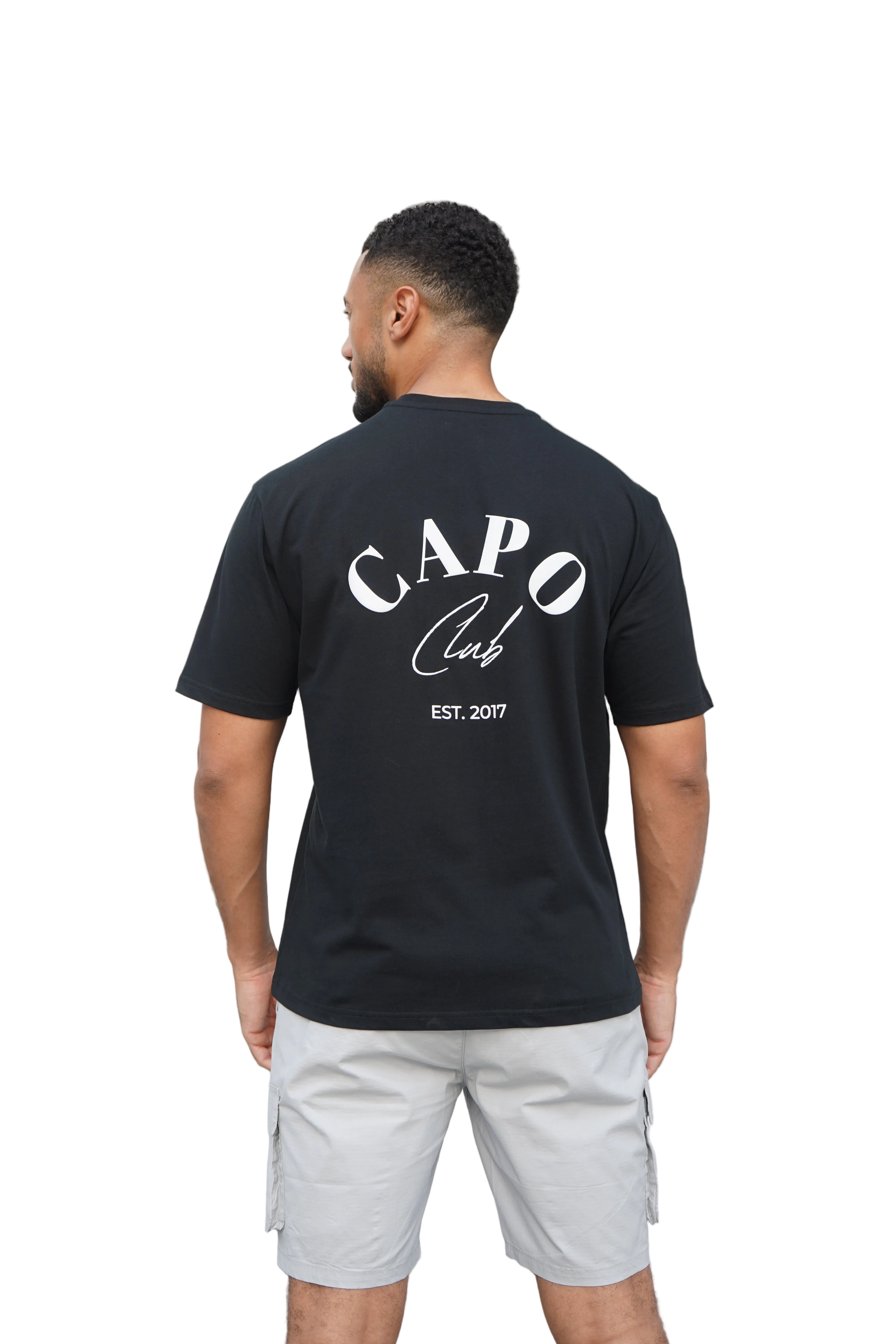 CAPO Beach Club T-Shirt Black White
