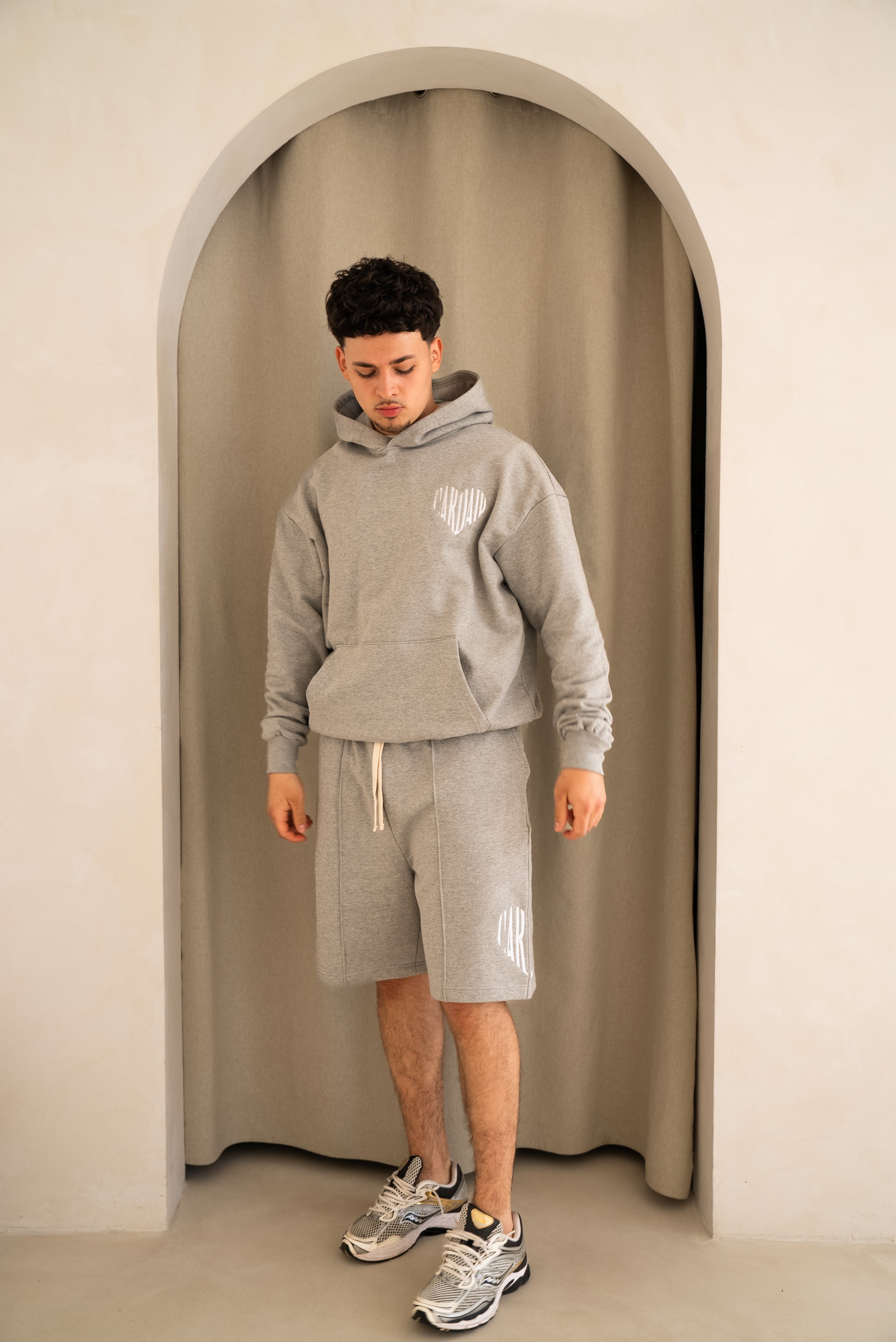 Cardair Embroidered Heart Grey Hoodie