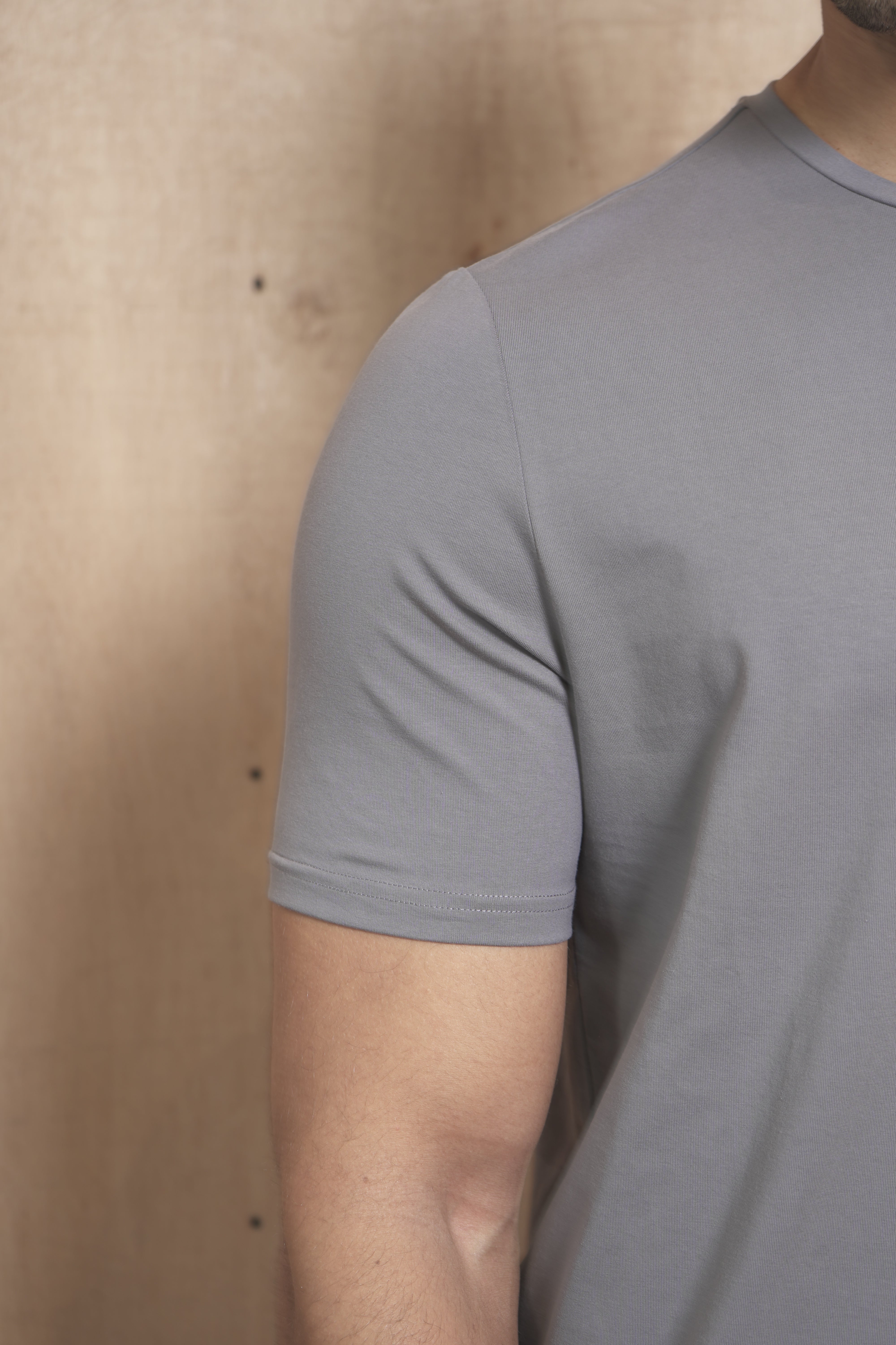 CAPO Every Day Crew Neck Cotton Slate Grey T-Shirt