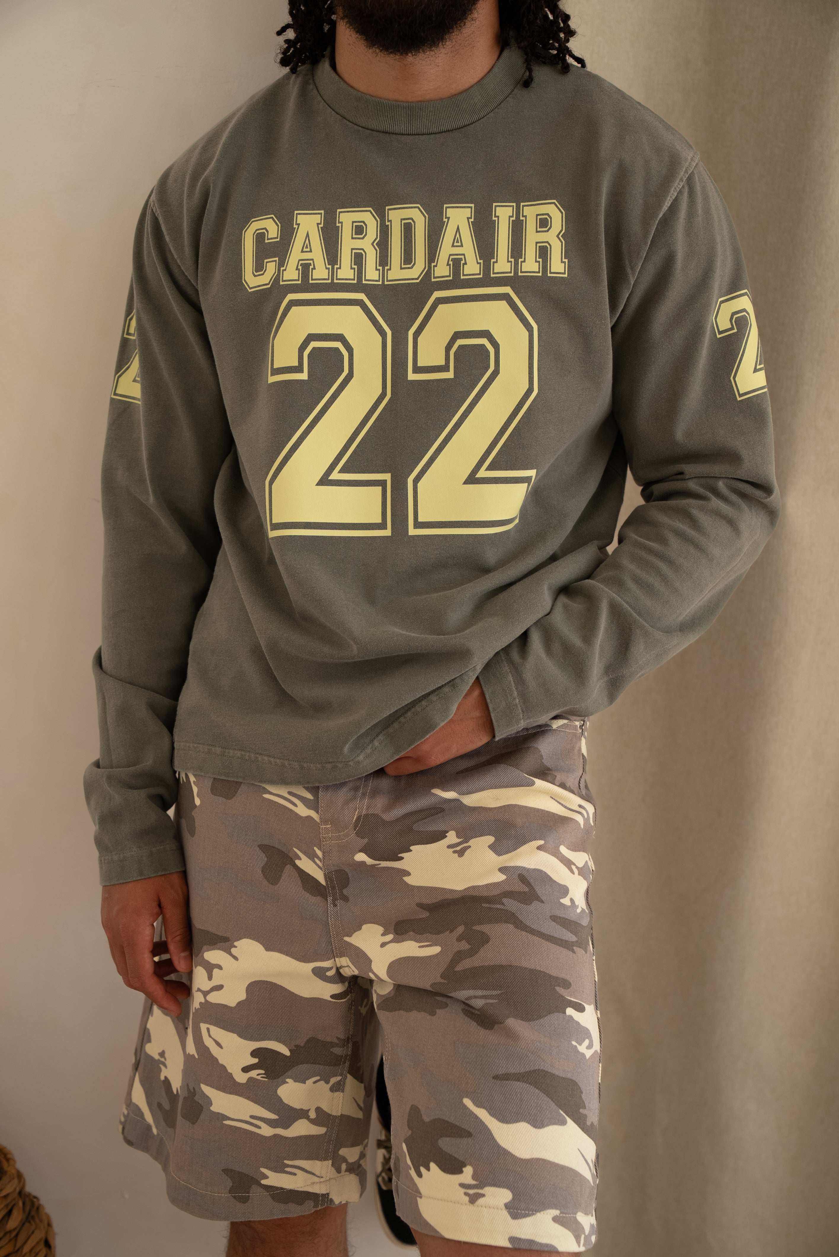Cardair Varsity L/S Olive T-Shirt