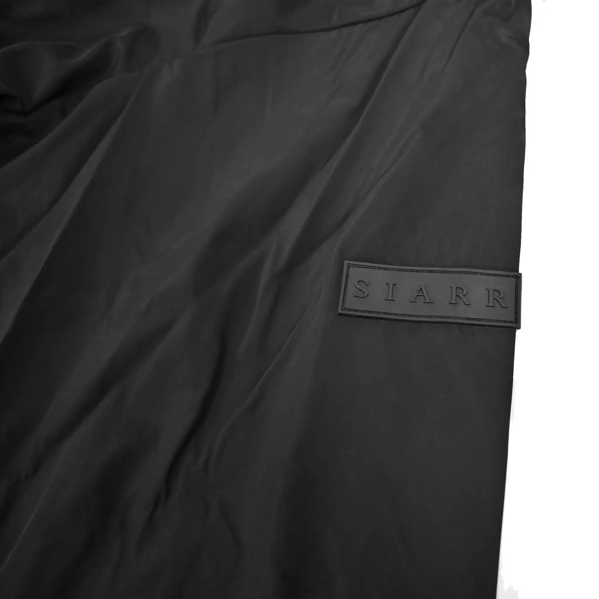 SIARR Nylon Half-Zip Black Jacket
