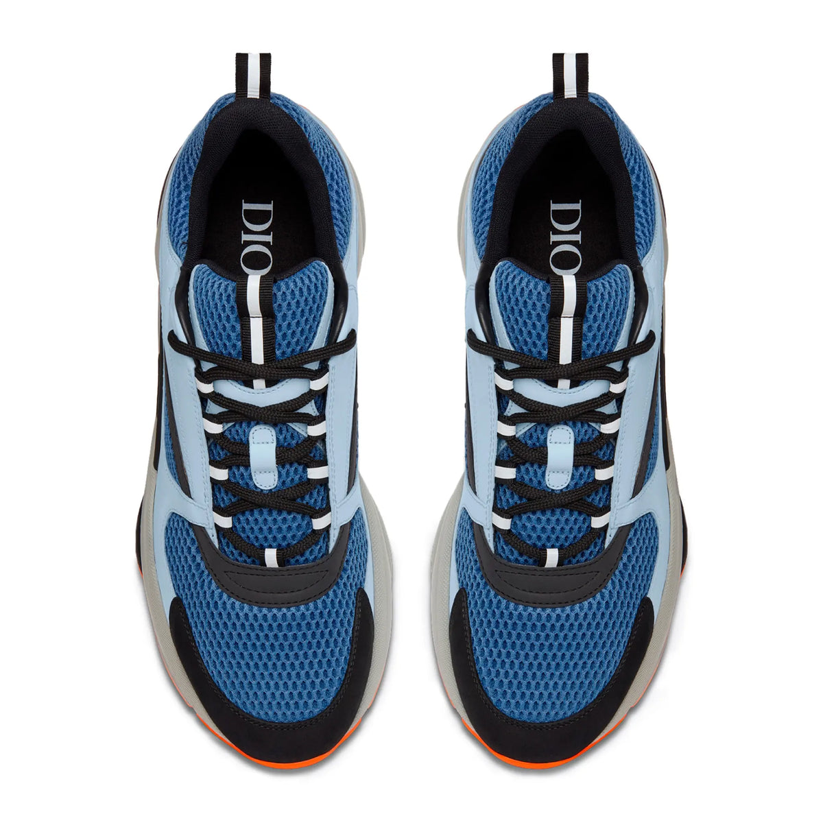 Dior B22 Blue Grey Calfskin Trainer | 3SN231YRK_H568