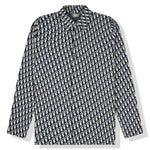 Dior Oblique Beige Navy Blue Cotton Knit Overshirt