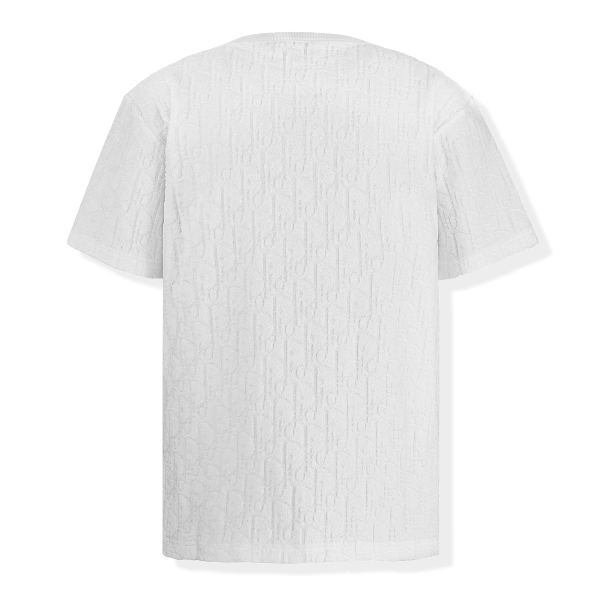 Image of Dior Oblique Towelling White T Shirt