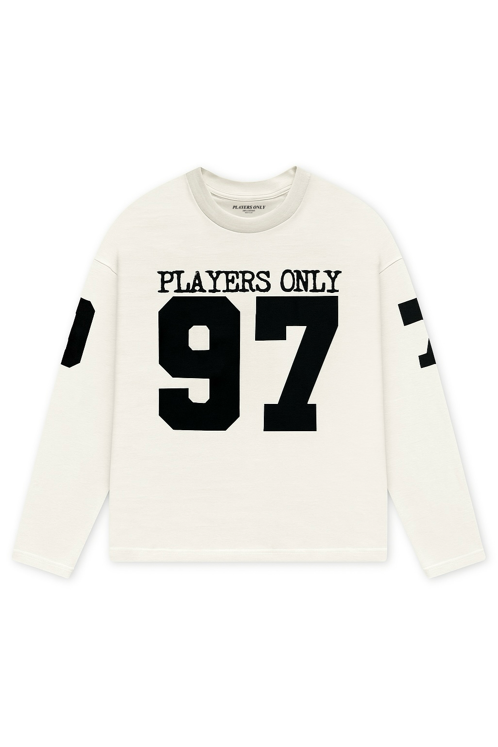 Players Only L/S Jersey Ecru T-Shirt