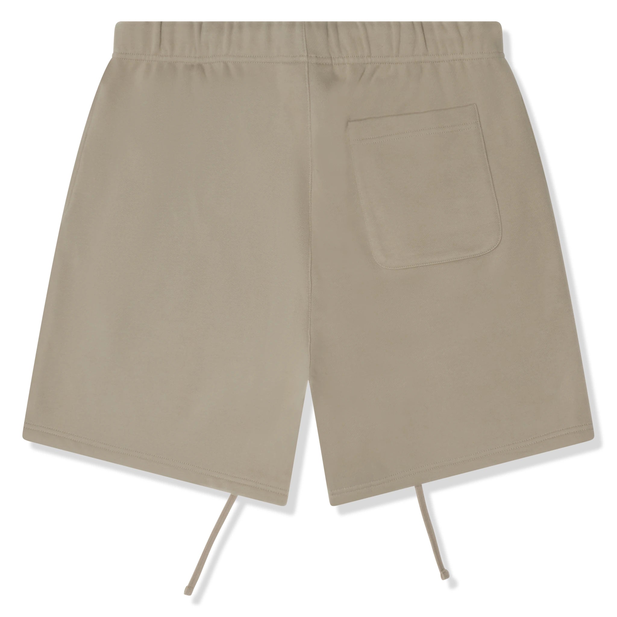 Back view of Fear Of God Essentials Olive/Khaki Reflective Shorts